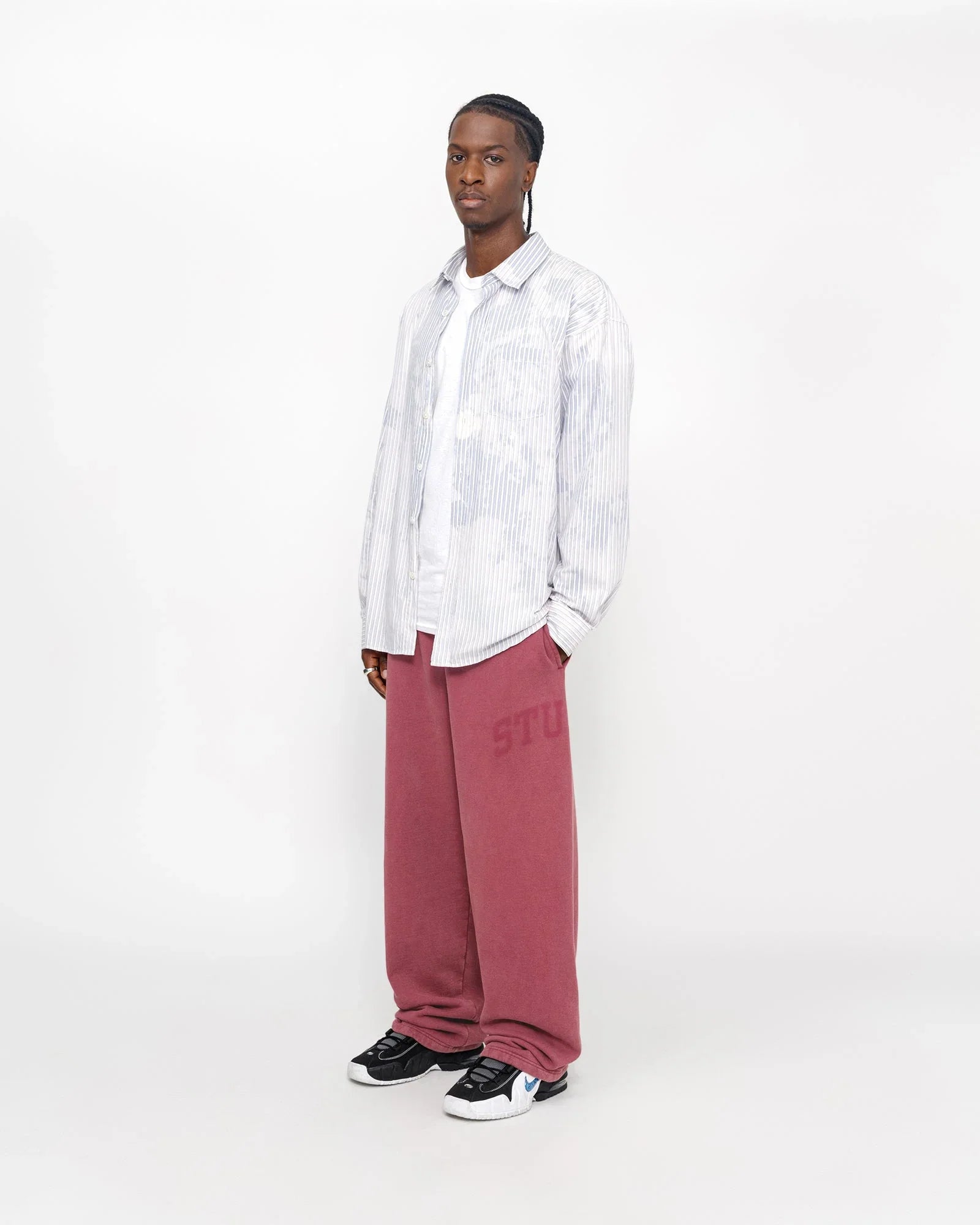 FLEECE PANT FADED GRAPHIC - Four Street