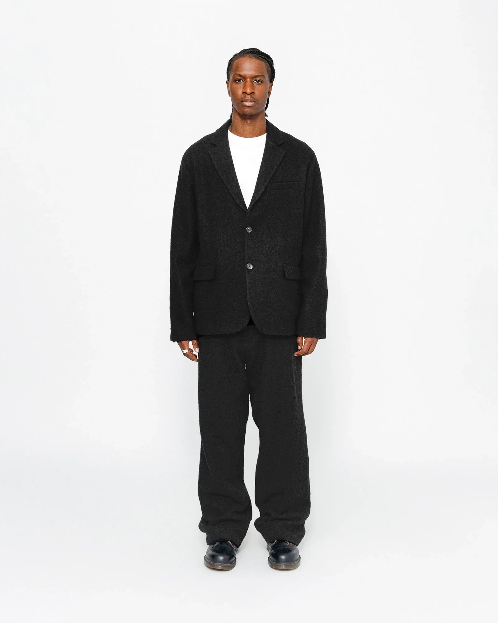 RELAXED TROUSER TEXTURED WOOL - Four Street