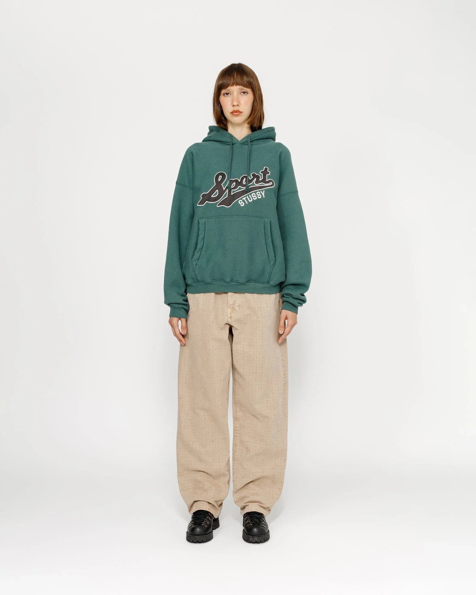 SATIN PATCH HOODIE - Four Street