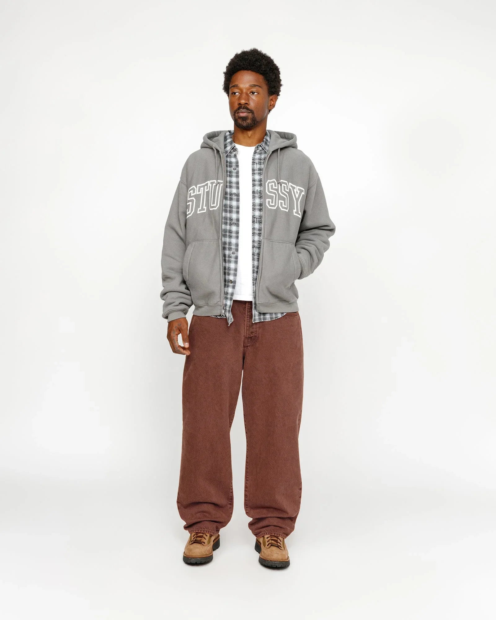 OUTLINE ZIP HOODIE - Four Street