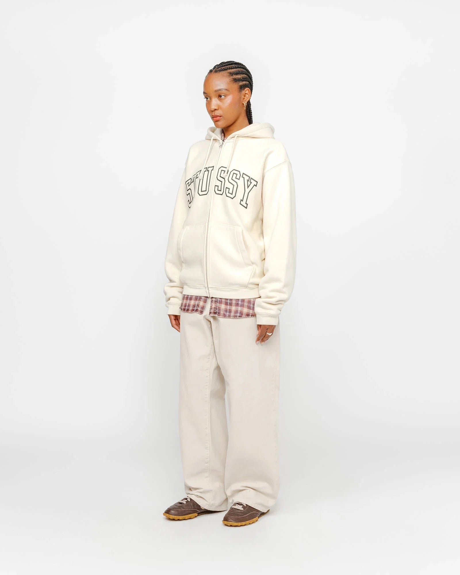 OUTLINE ZIP HOODIE - Four Street