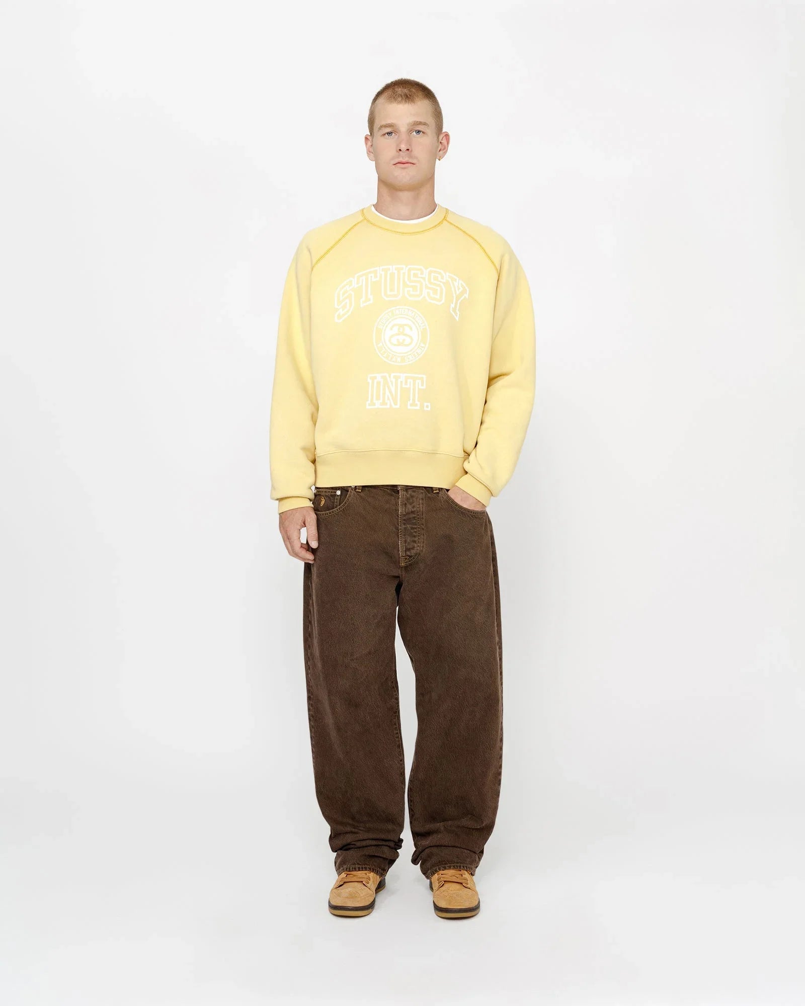 OVERLOCK VARSITY RAGLAN CREW - Four Street