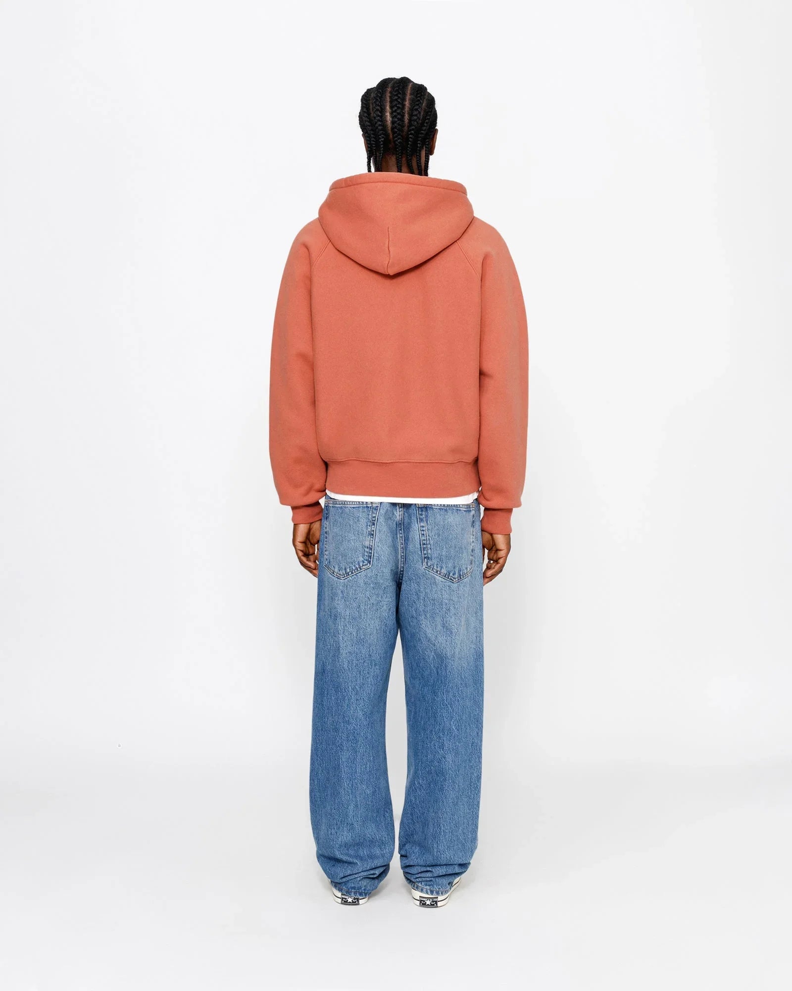 FLEECE RAGLAN ZIP HOODIE - Four Street