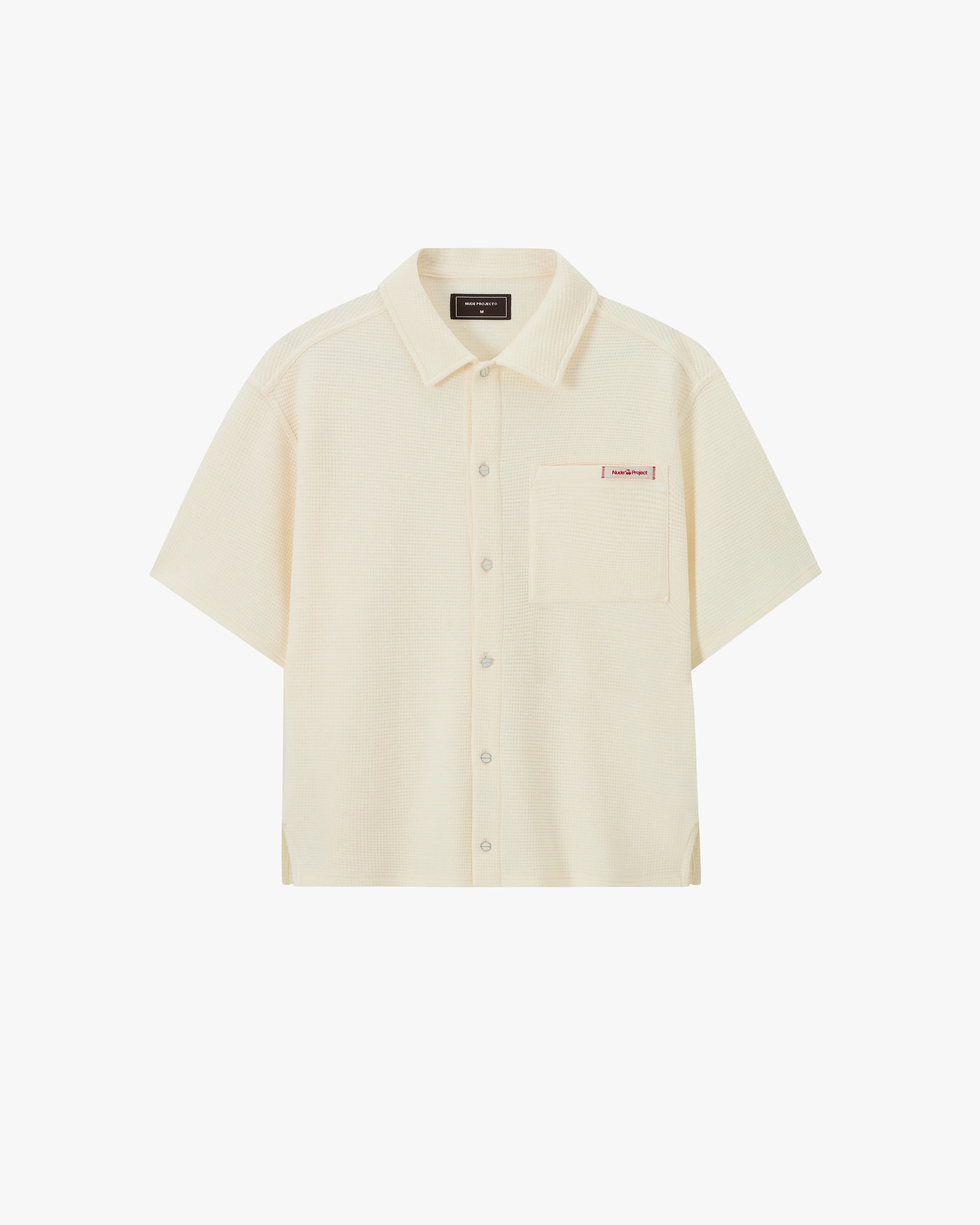 Montecarlo Waffle Shirt Ivory