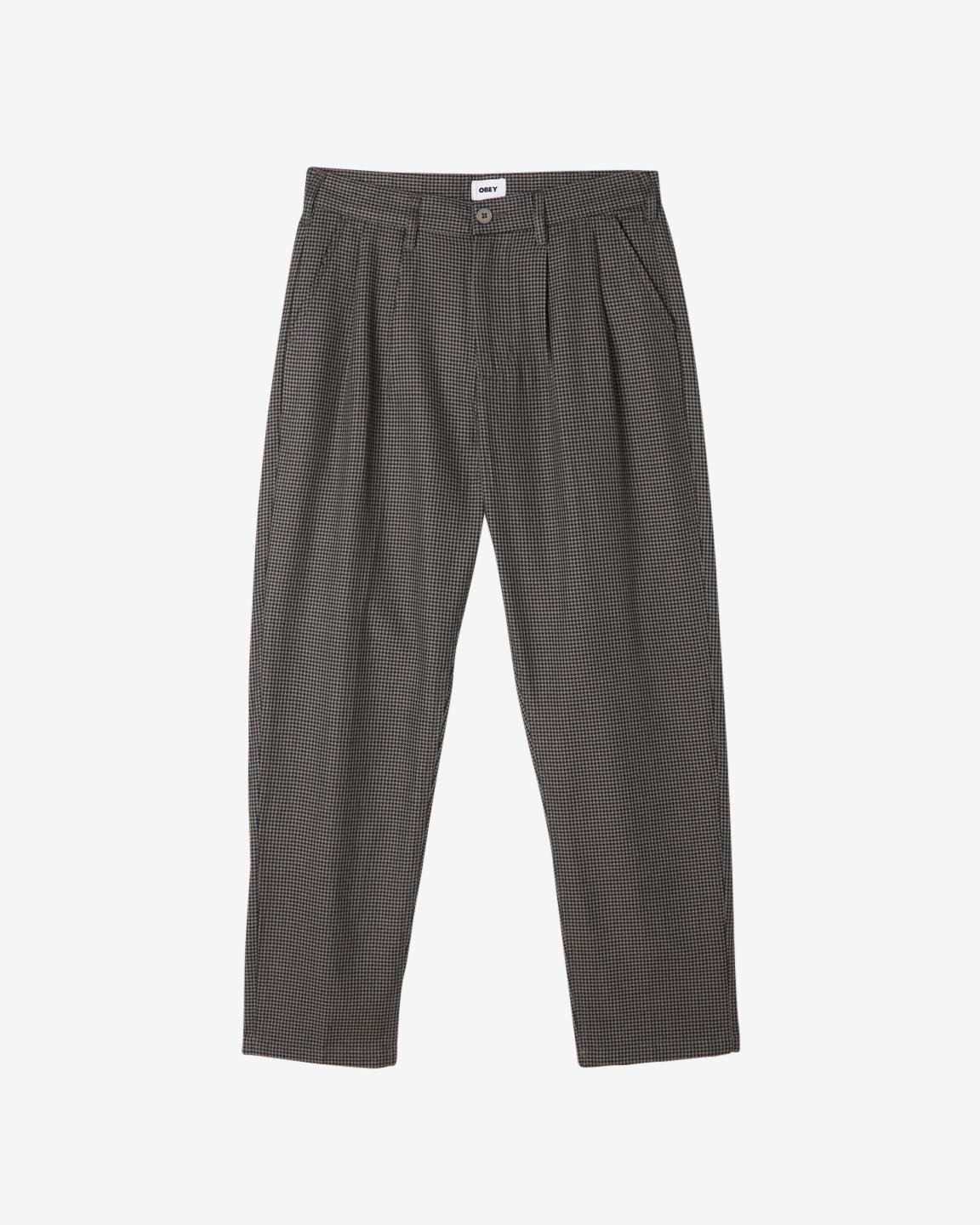 FUBAR HOUNDSTOOTH PLEATED PANT - Four Street