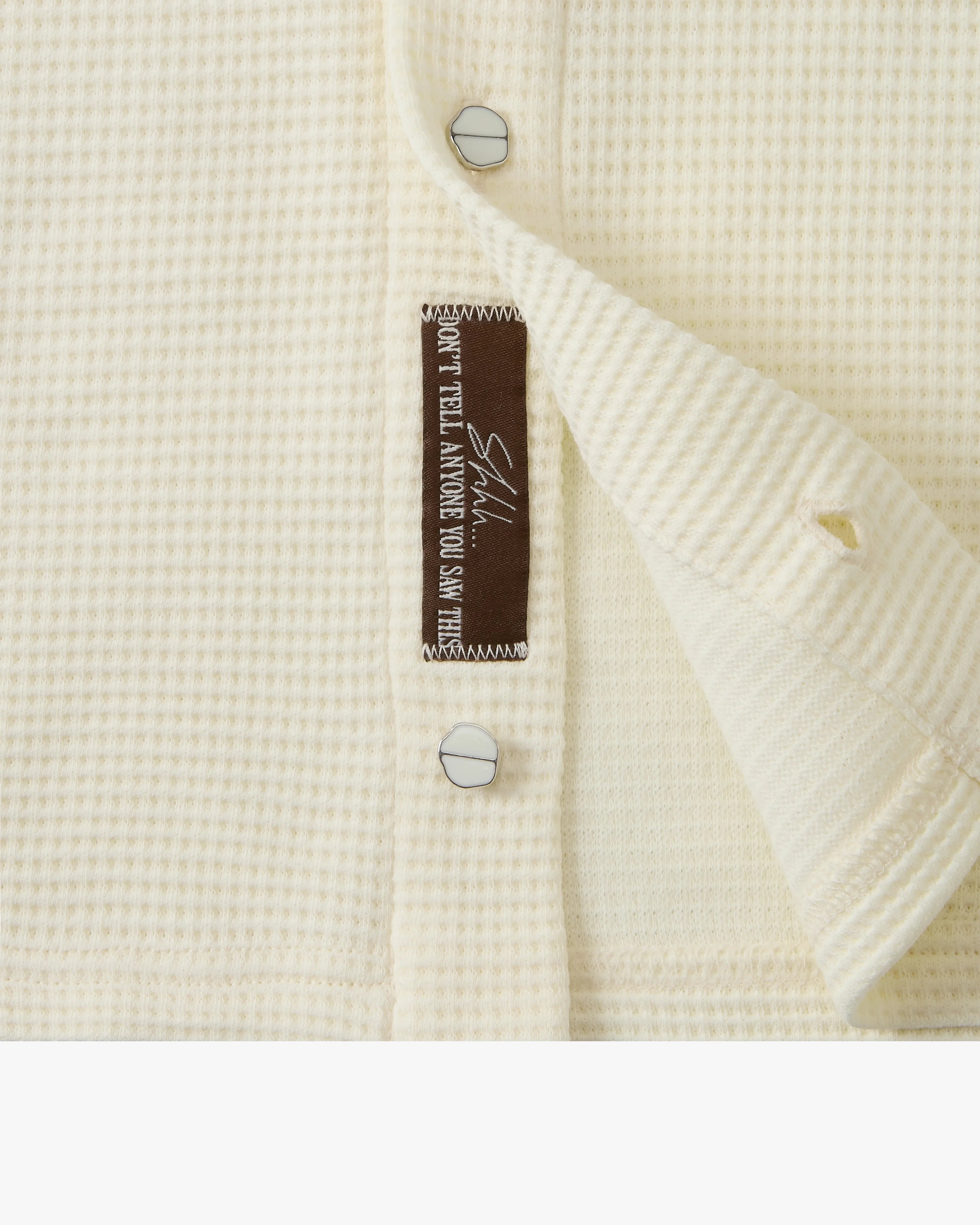 Montecarlo Waffle Shirt Ivory