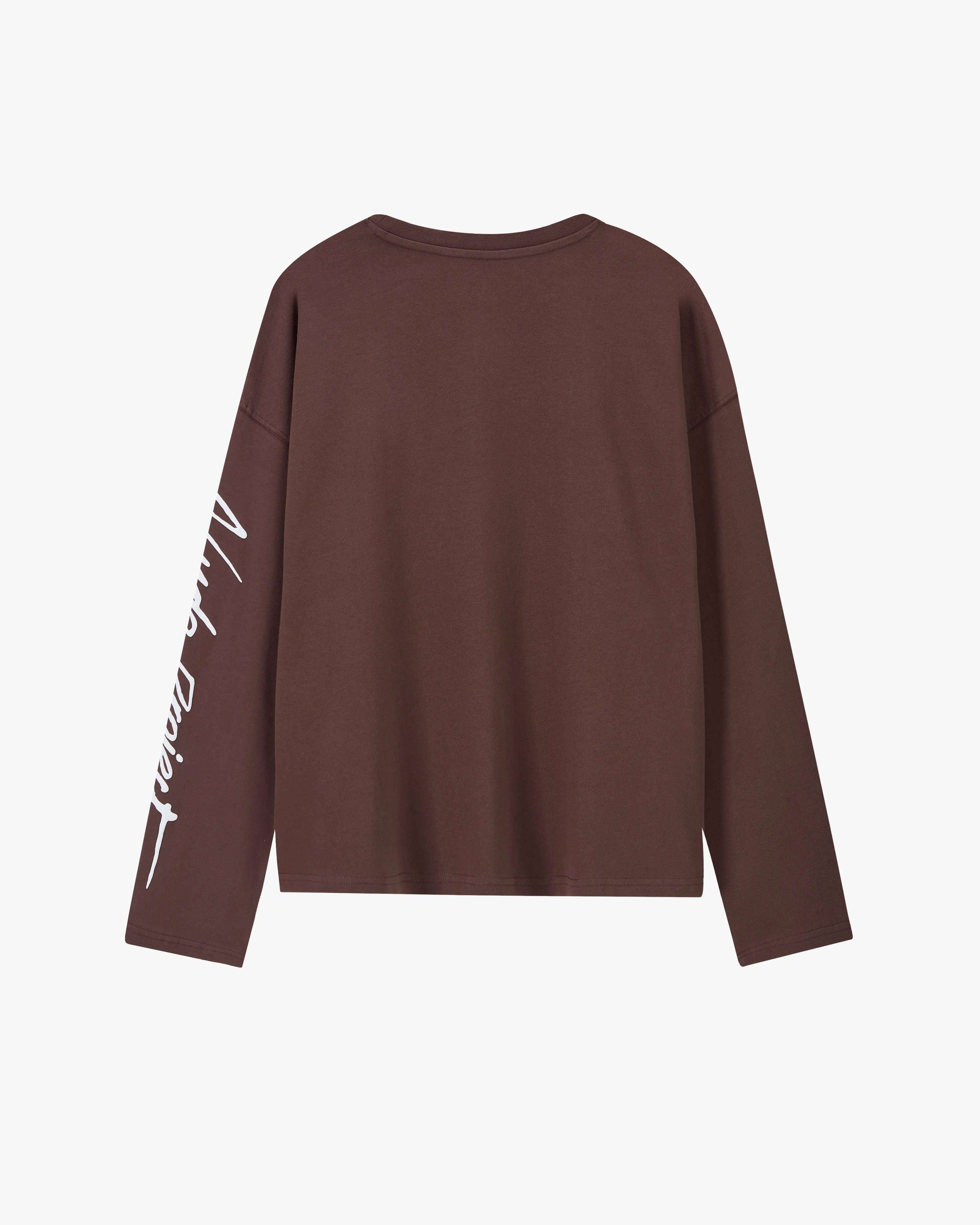 Rally Long-Sleeve Tee Brown