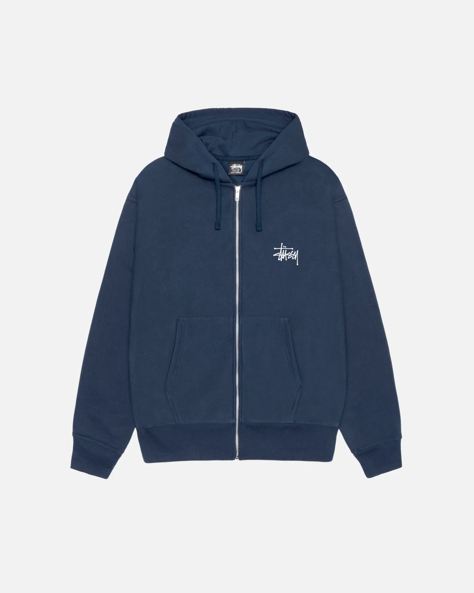 BASIC STÜSSY ZIP HOODIE - Four Street