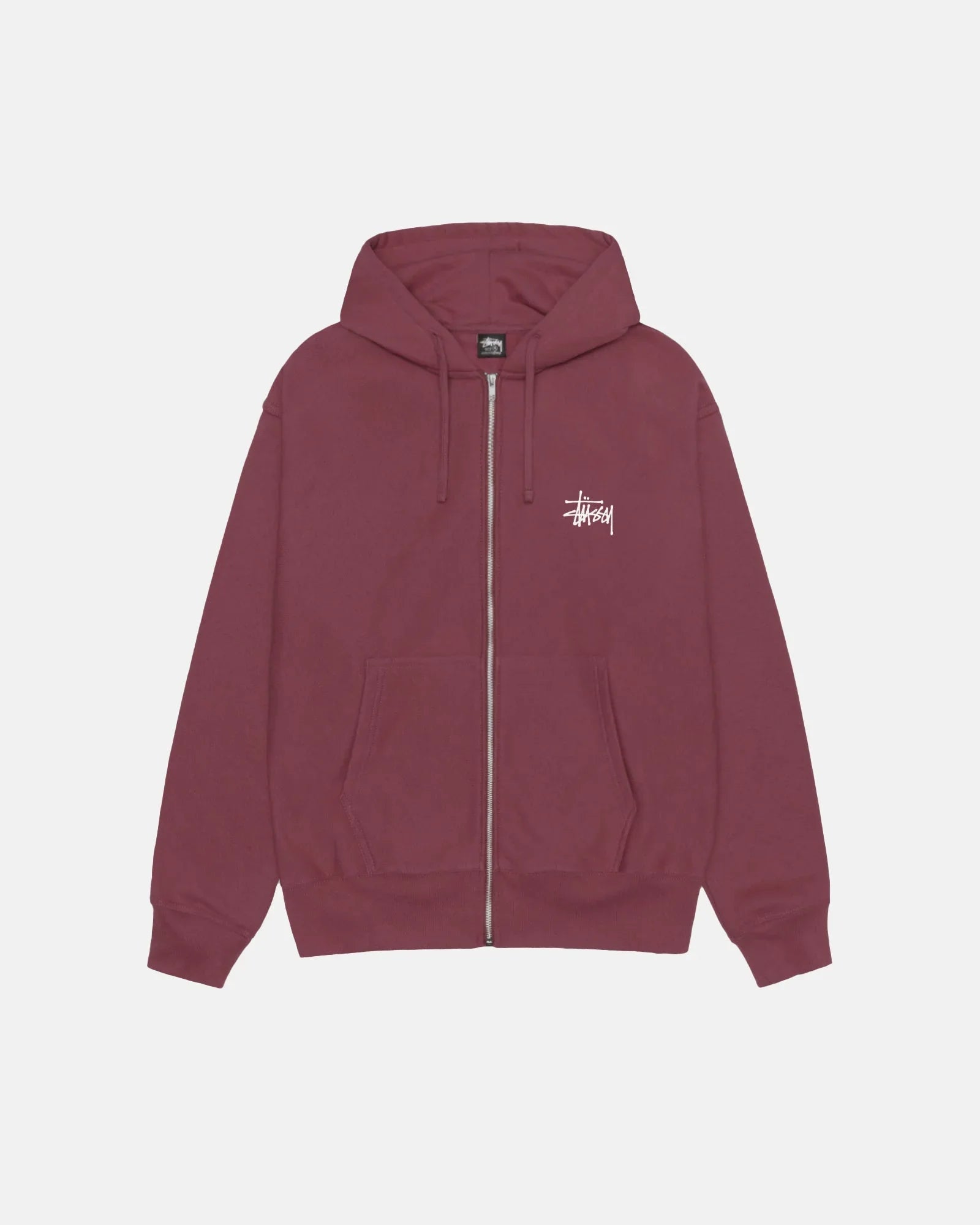 BASIC STÜSSY ZIP HOODIE - Four Street