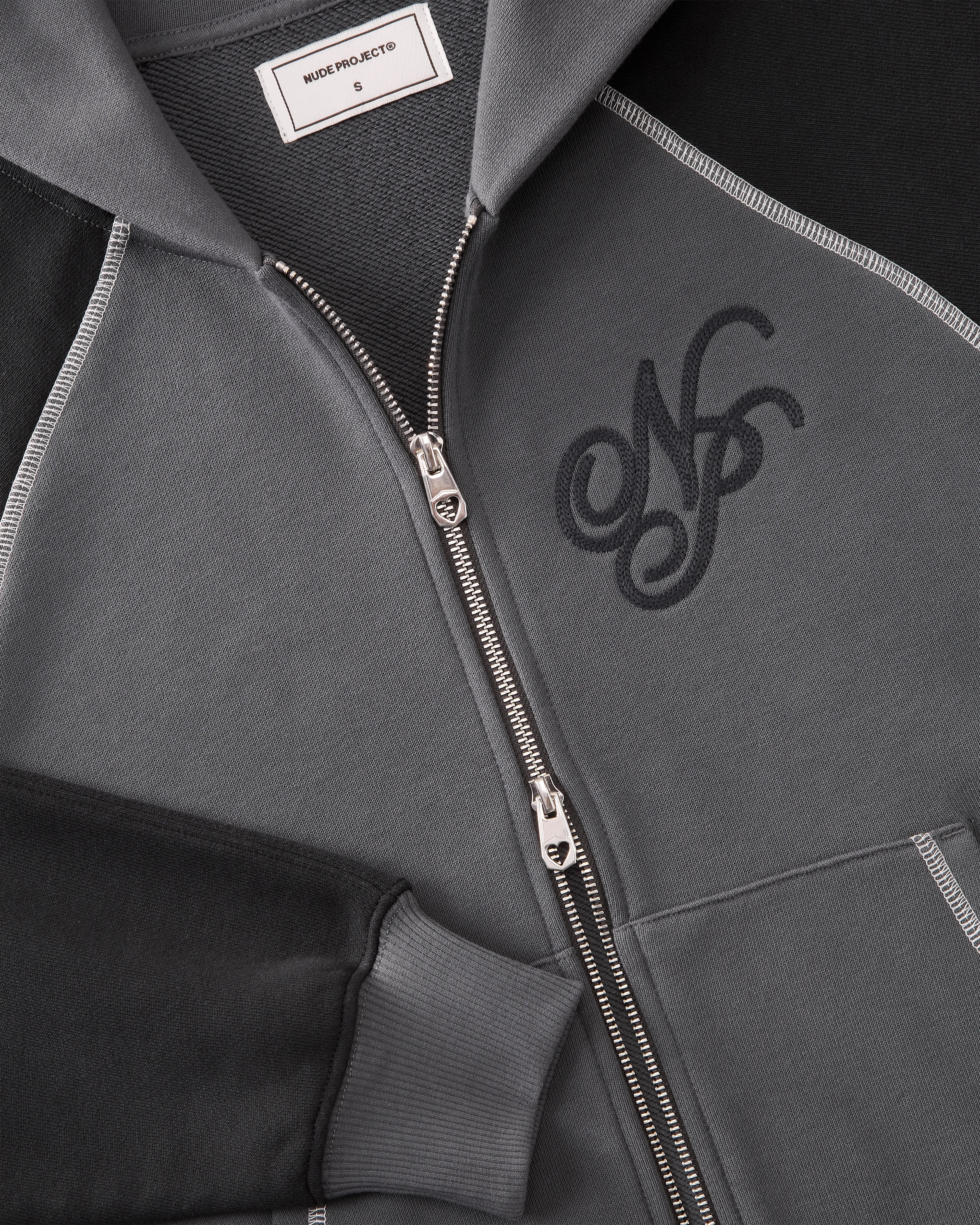 Team Zip-Up Hoodie Ash