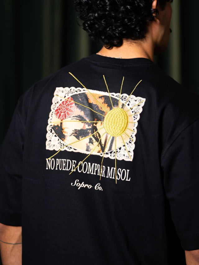 Camiseta Over Retrato de Sol