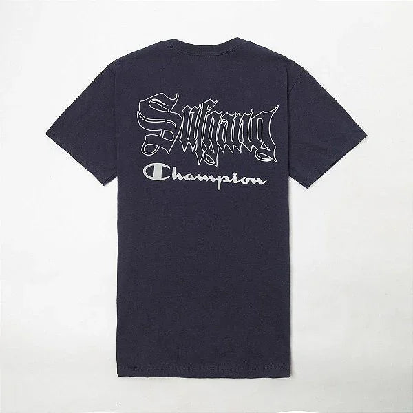 Camiseta Sufgang x Champion Stars 3M Classic Tee Navy Blue - Four Street