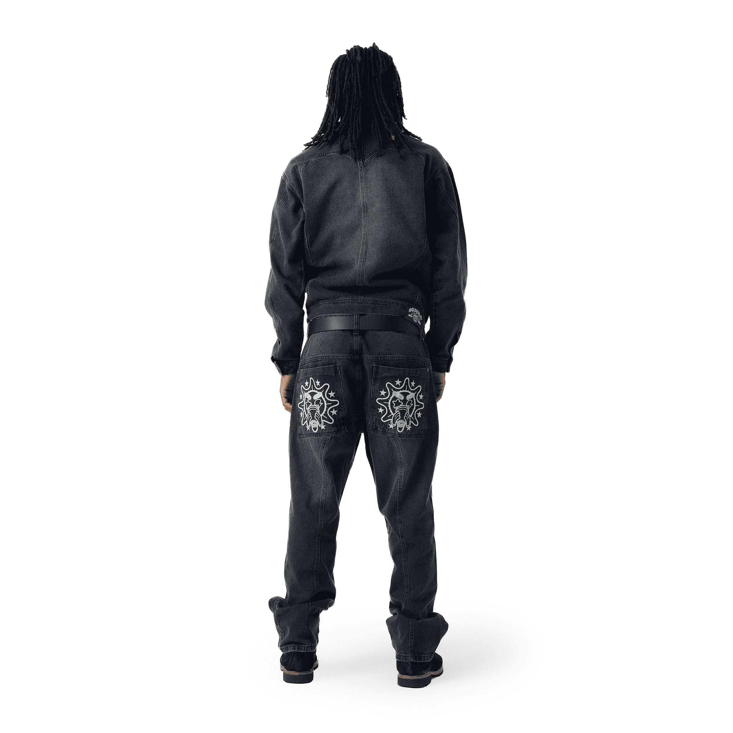 PANTS SUFGLO JEANS BLACK - Four Street