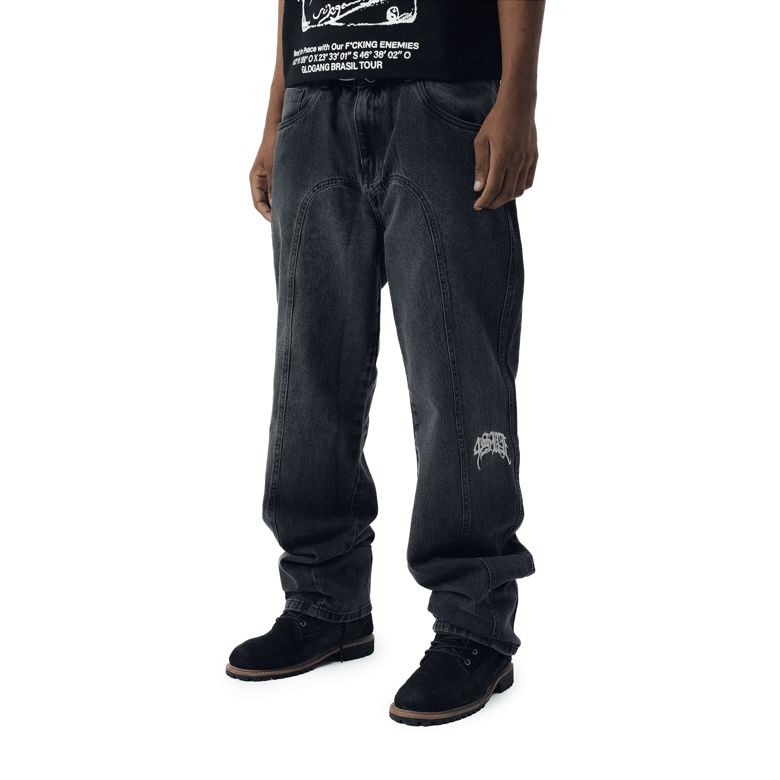 PANTS SUFGLO JEANS BLACK - Four Street