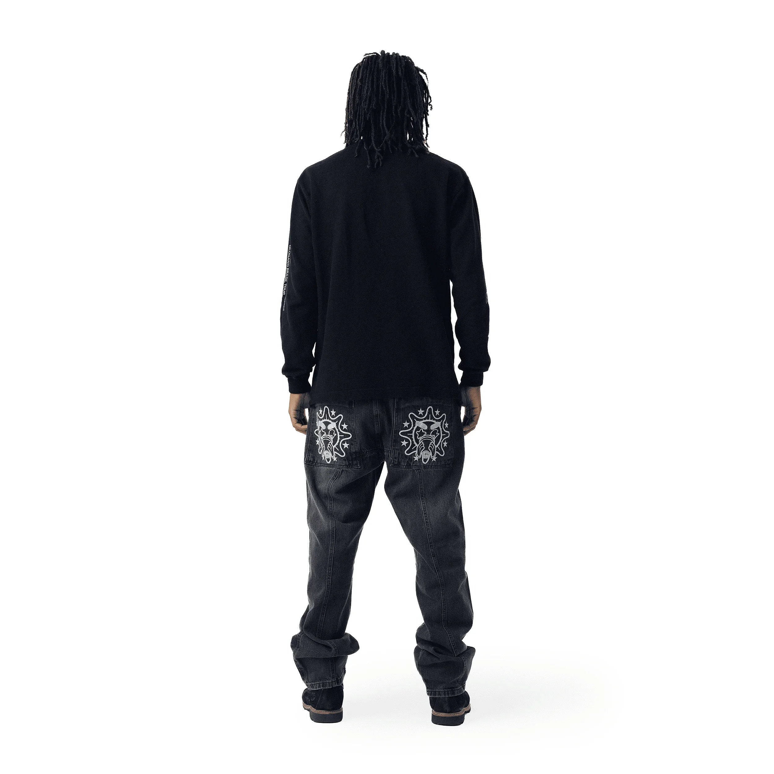 TEE LONG SLEEVE SOSA BLACK - Four Street