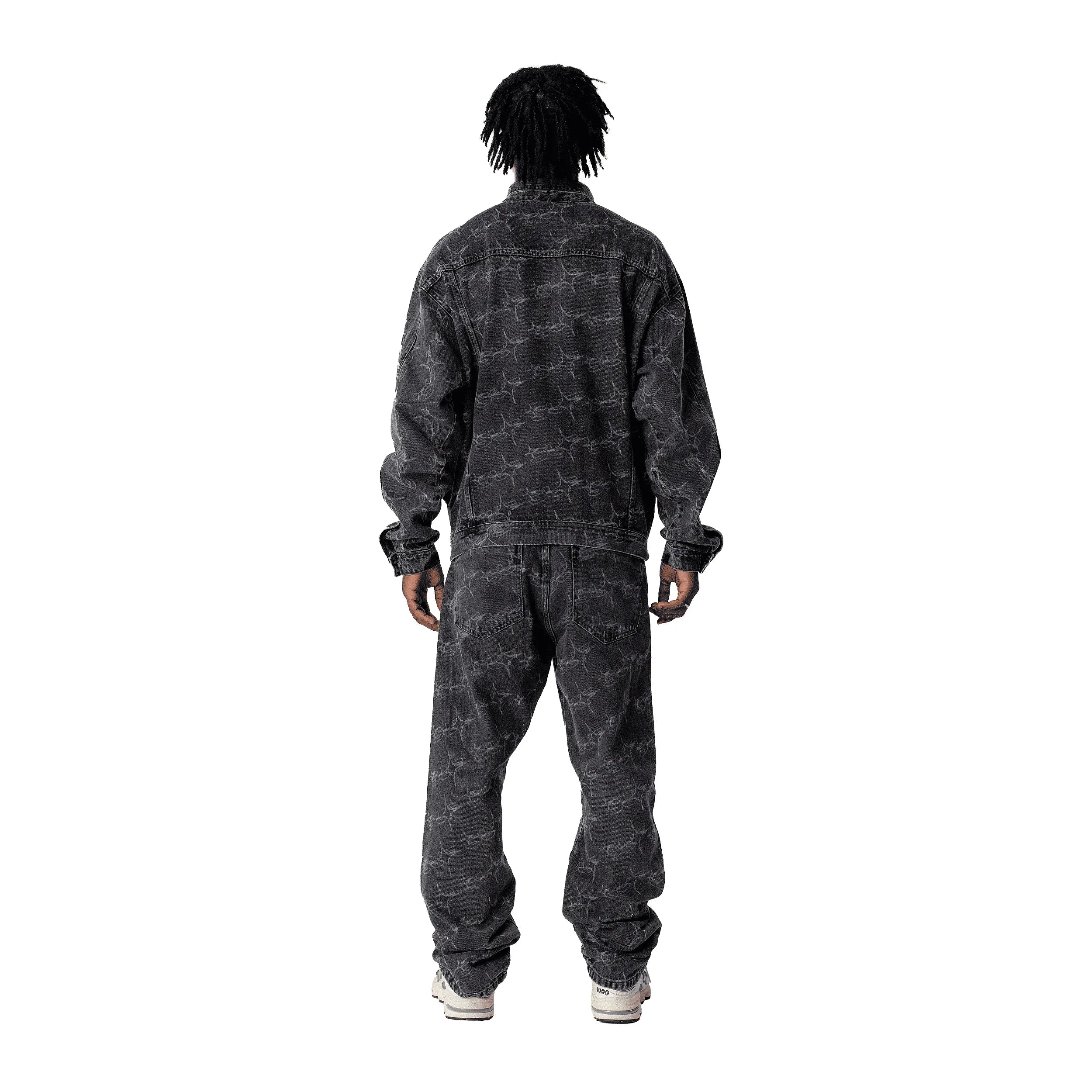 JACKET MONOGRAM SUFSTAR JEANS BLACK - Four Street