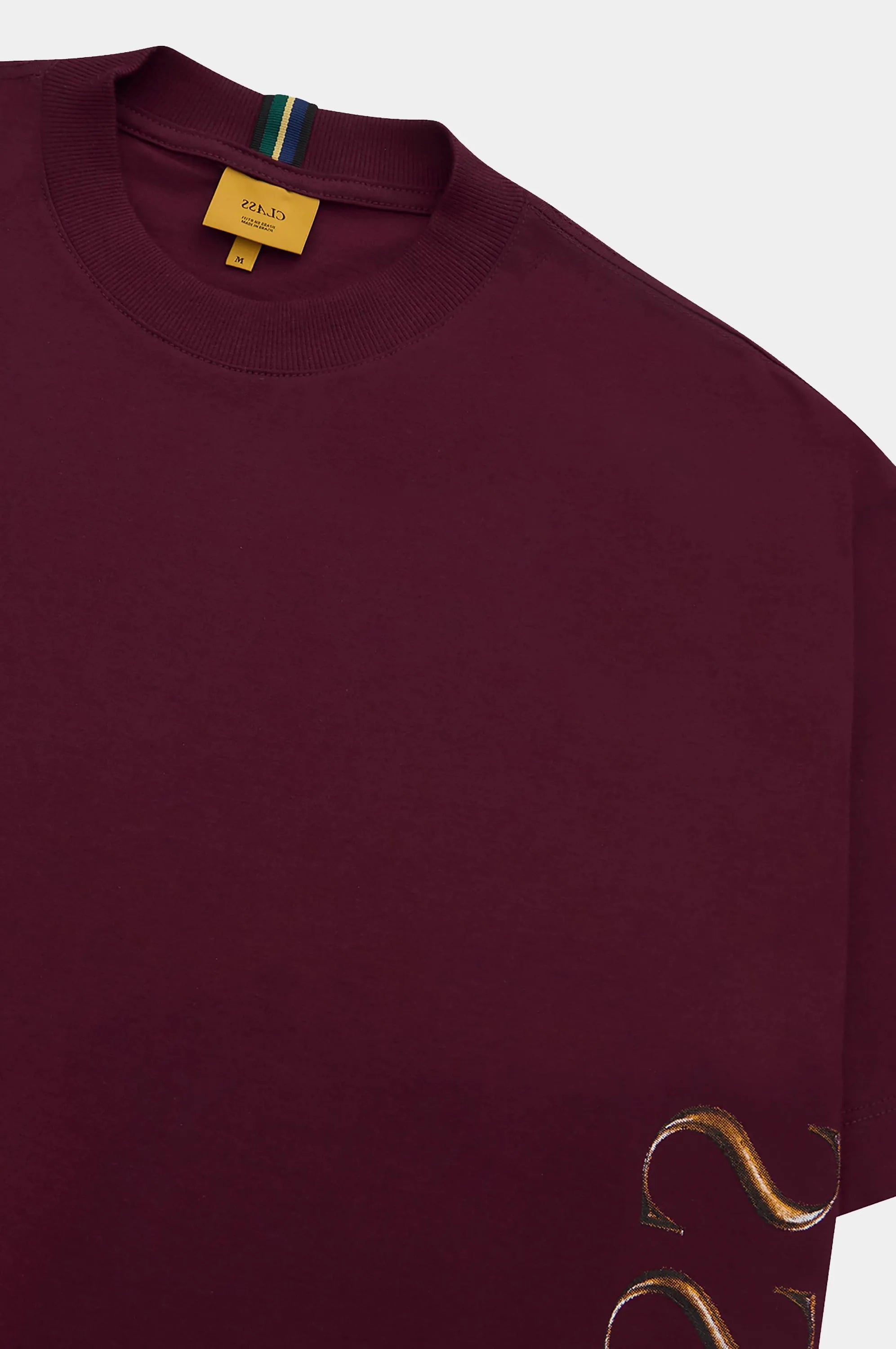 Camiseta Class Inverso Gold (Burgundy)