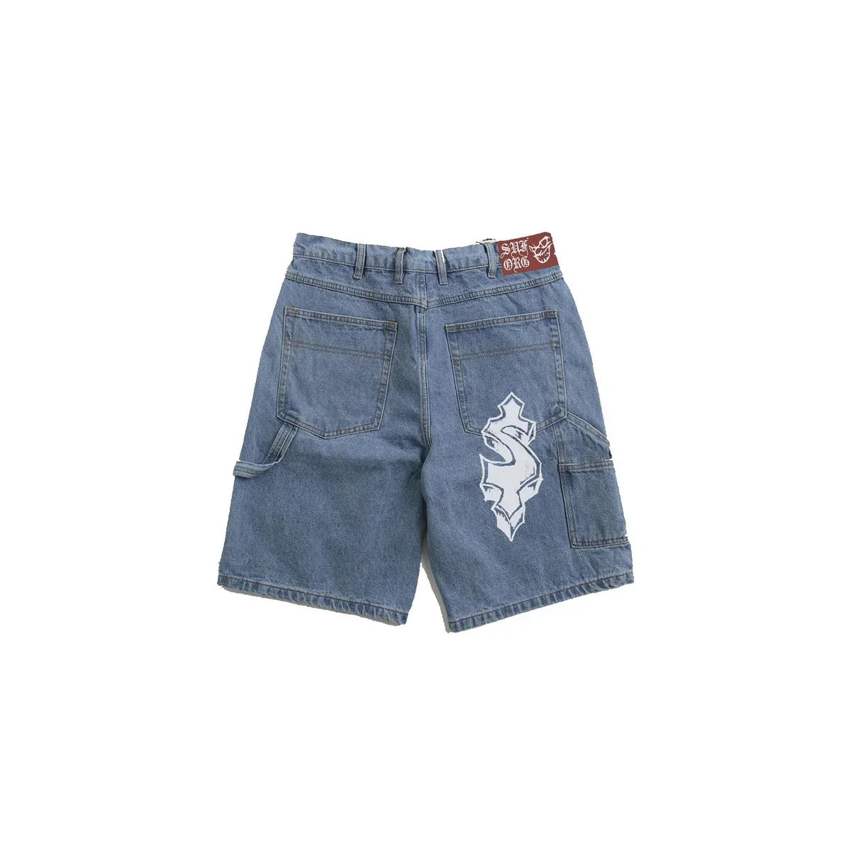 SHORTS JEANS CARPENTER JOKER "$" BLUE - Four Street