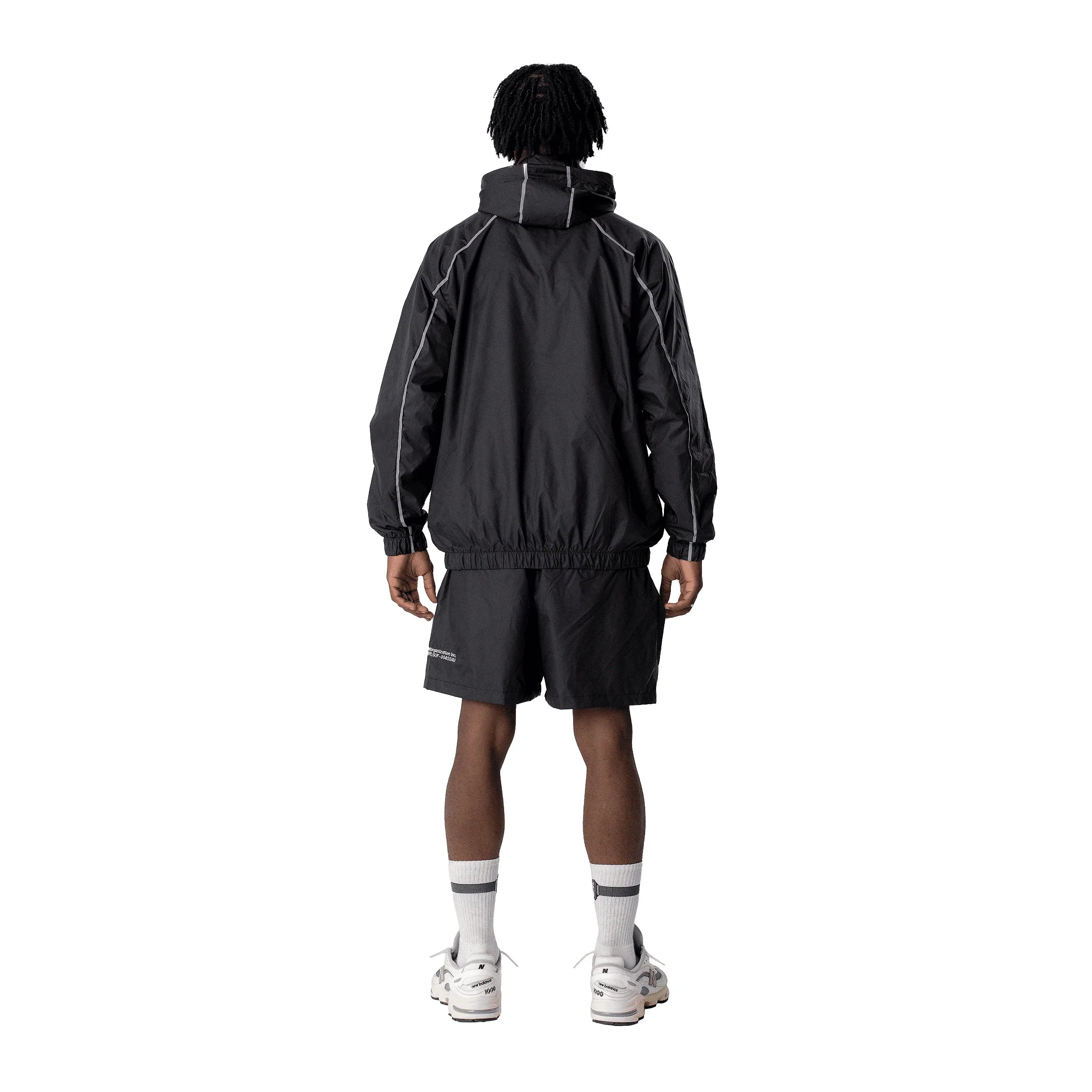 TRACK JACKET 3M BLACK - Four Street