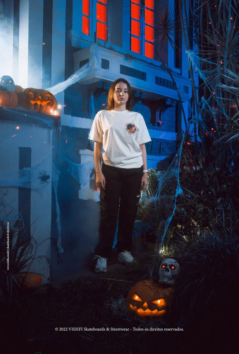 CAMISETA VAMPIRE GIRL OFF WHITE "HALLOWEEN" - Four Street