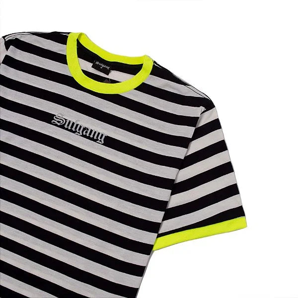 SUFGANG - Camiseta Striped 3m "Preto/Branco" - Four Street