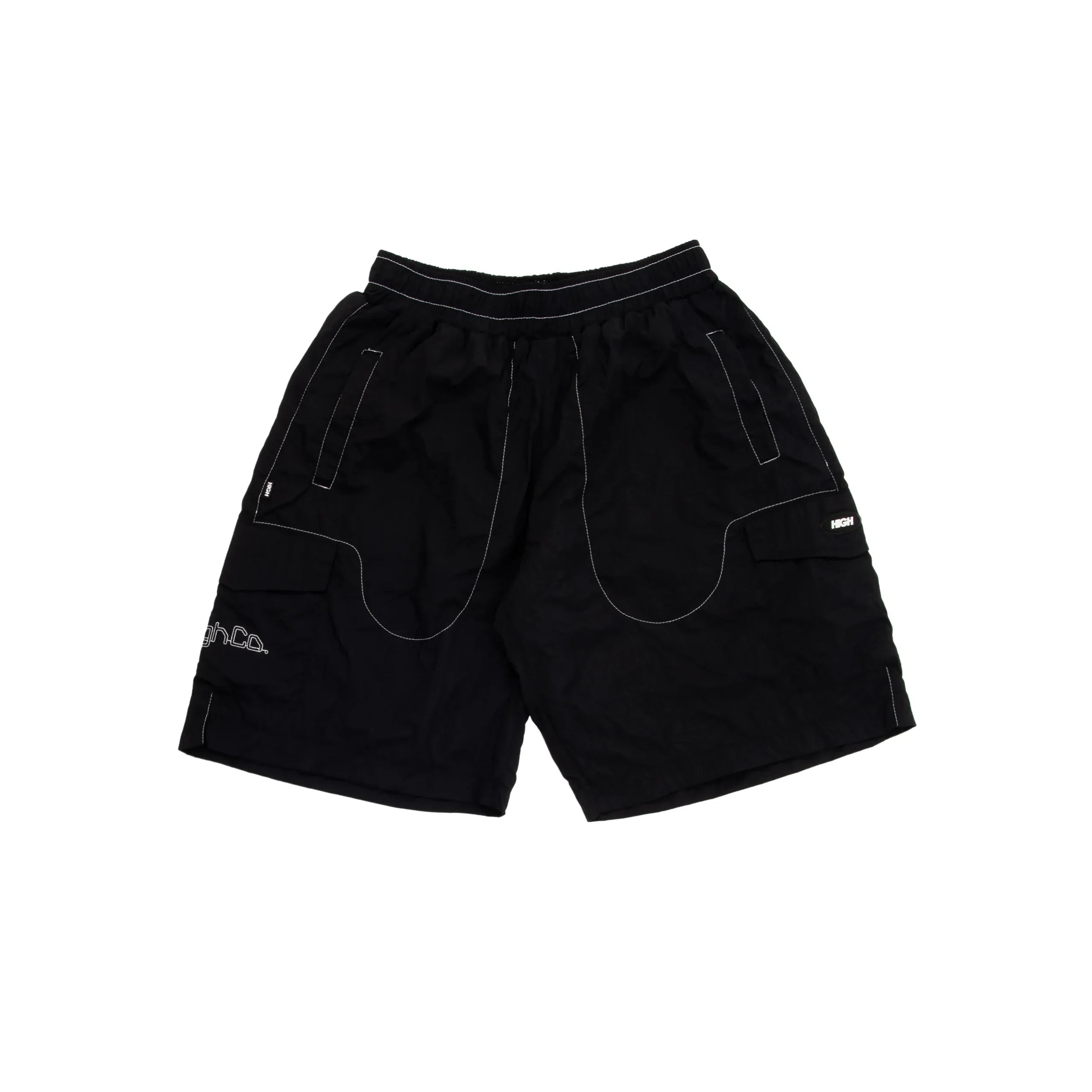 Backstitch Shorts Black - Four Street
