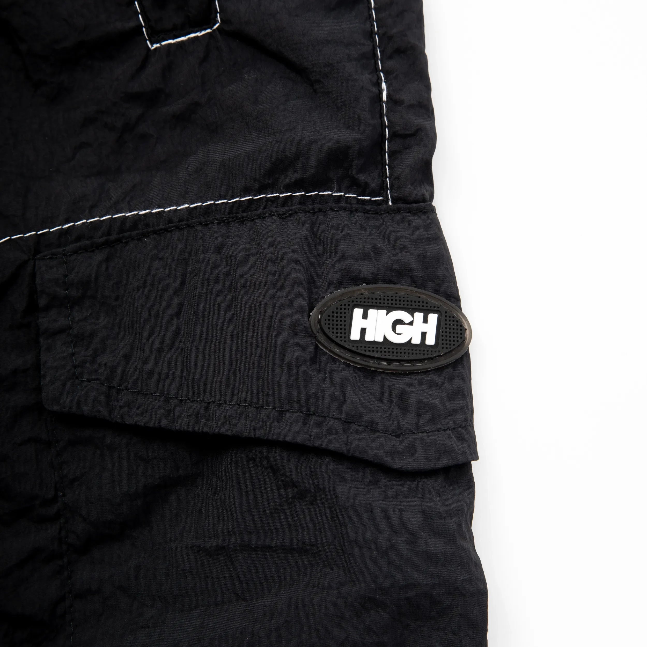 Backstitch Shorts Black - Four Street