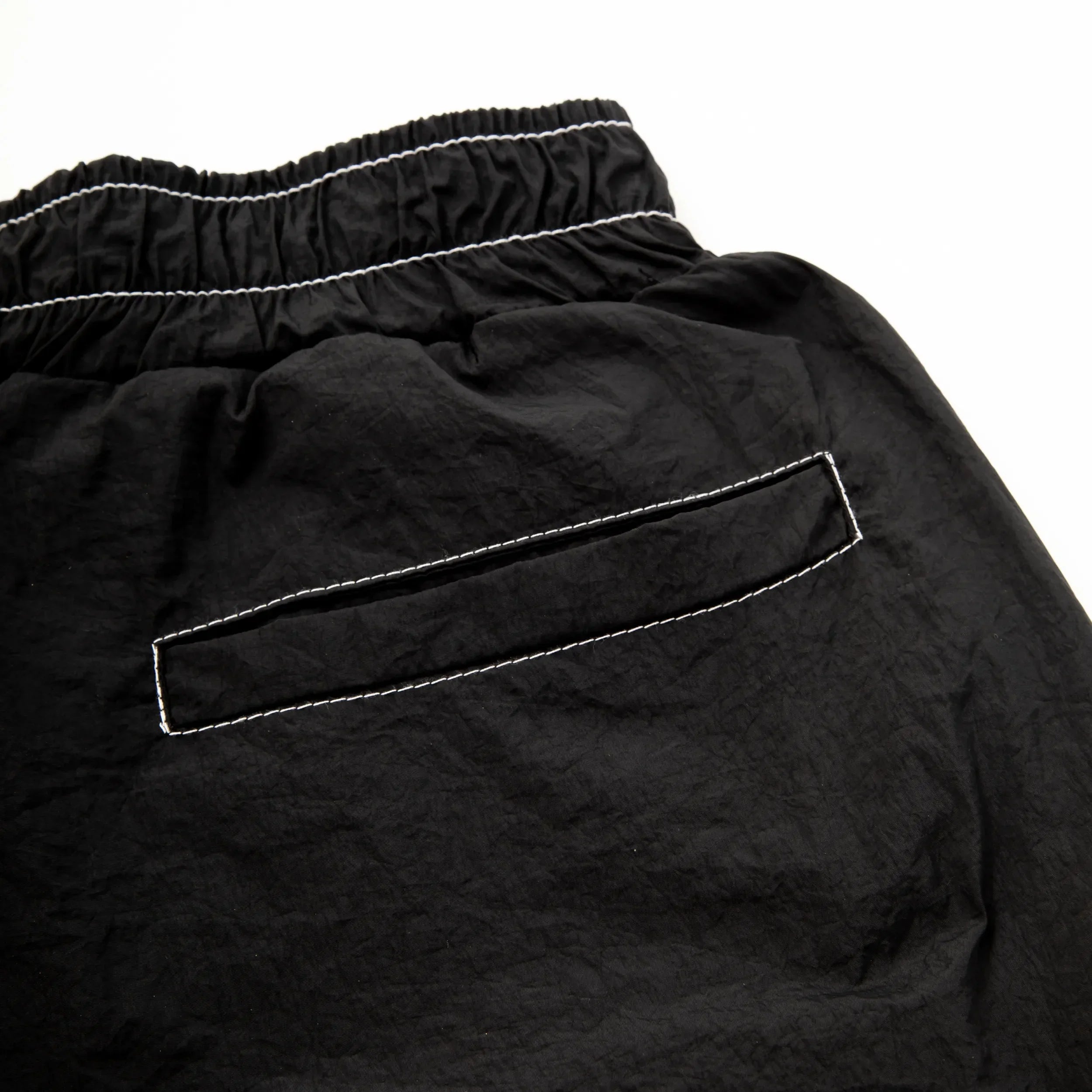 Backstitch Shorts Black - Four Street