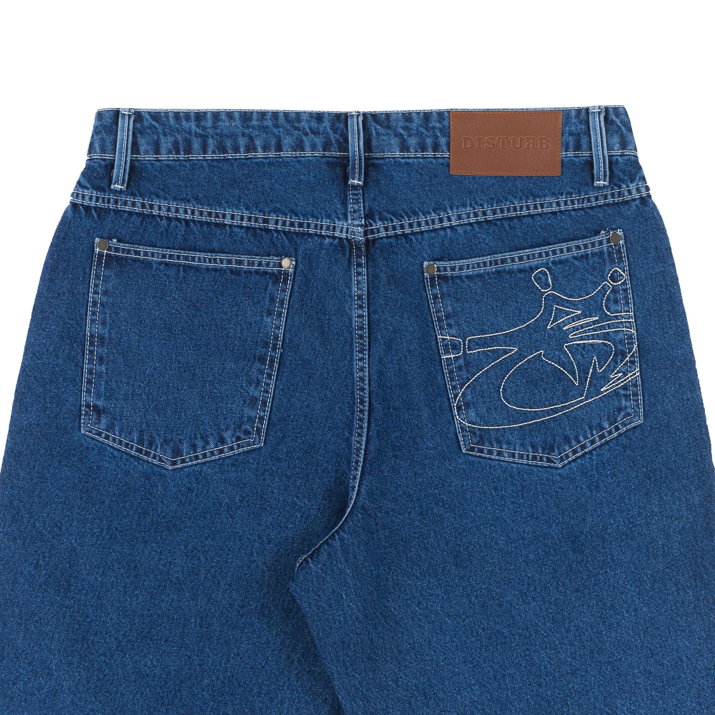 Blackzone Denim Shorts in Blue - Four Street