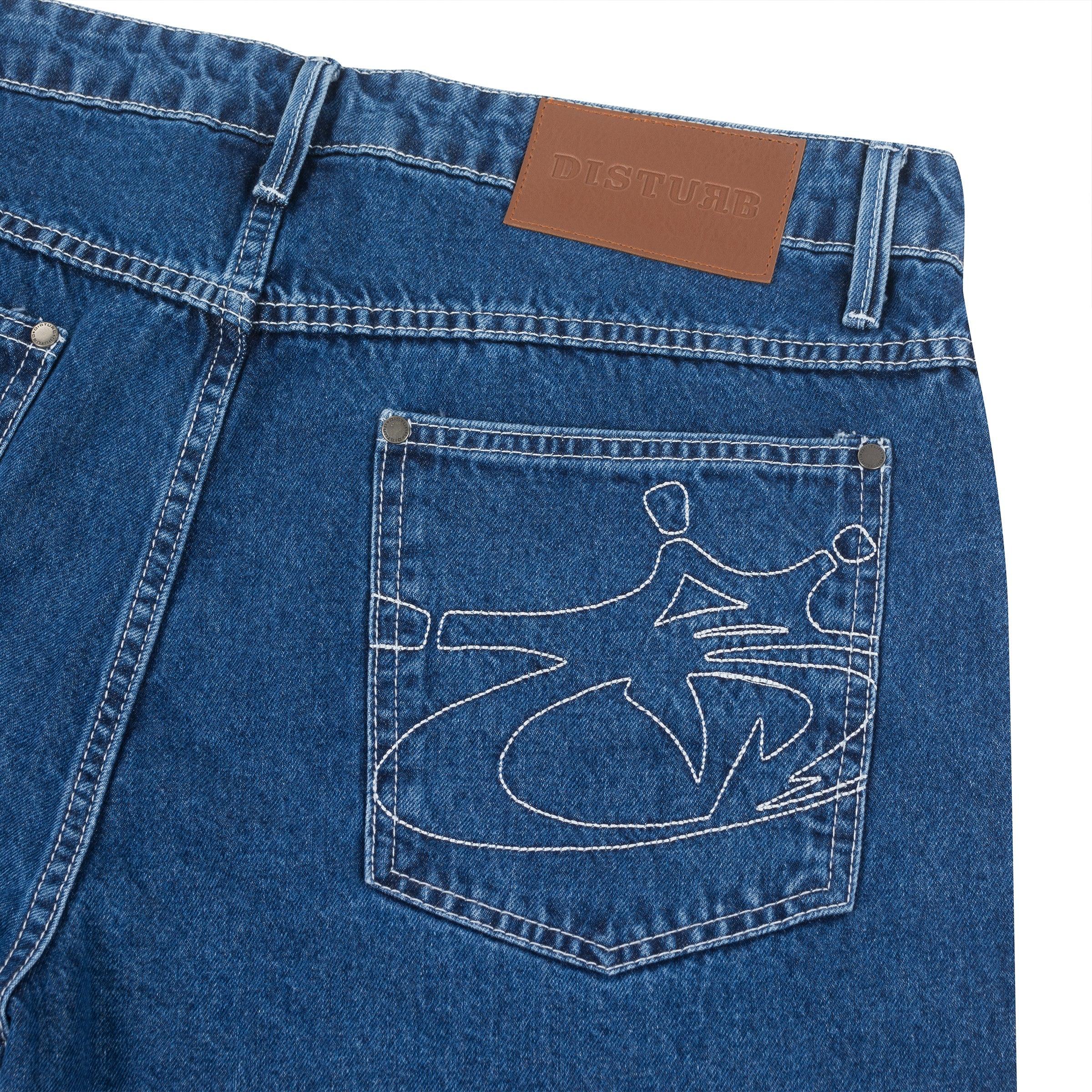 Blackzone Denim Shorts in Blue - Four Street