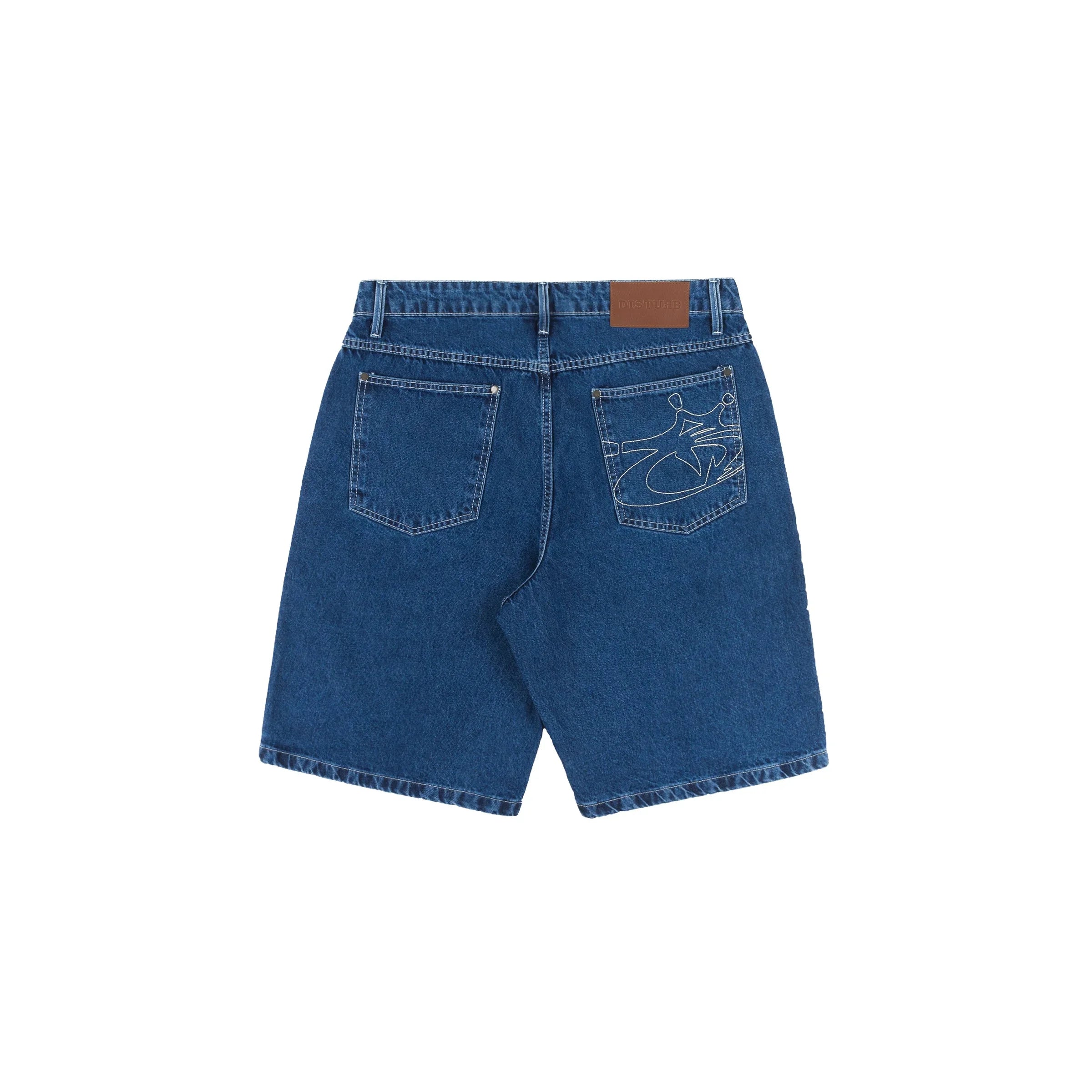 Blackzone Denim Shorts in Blue - Four Street