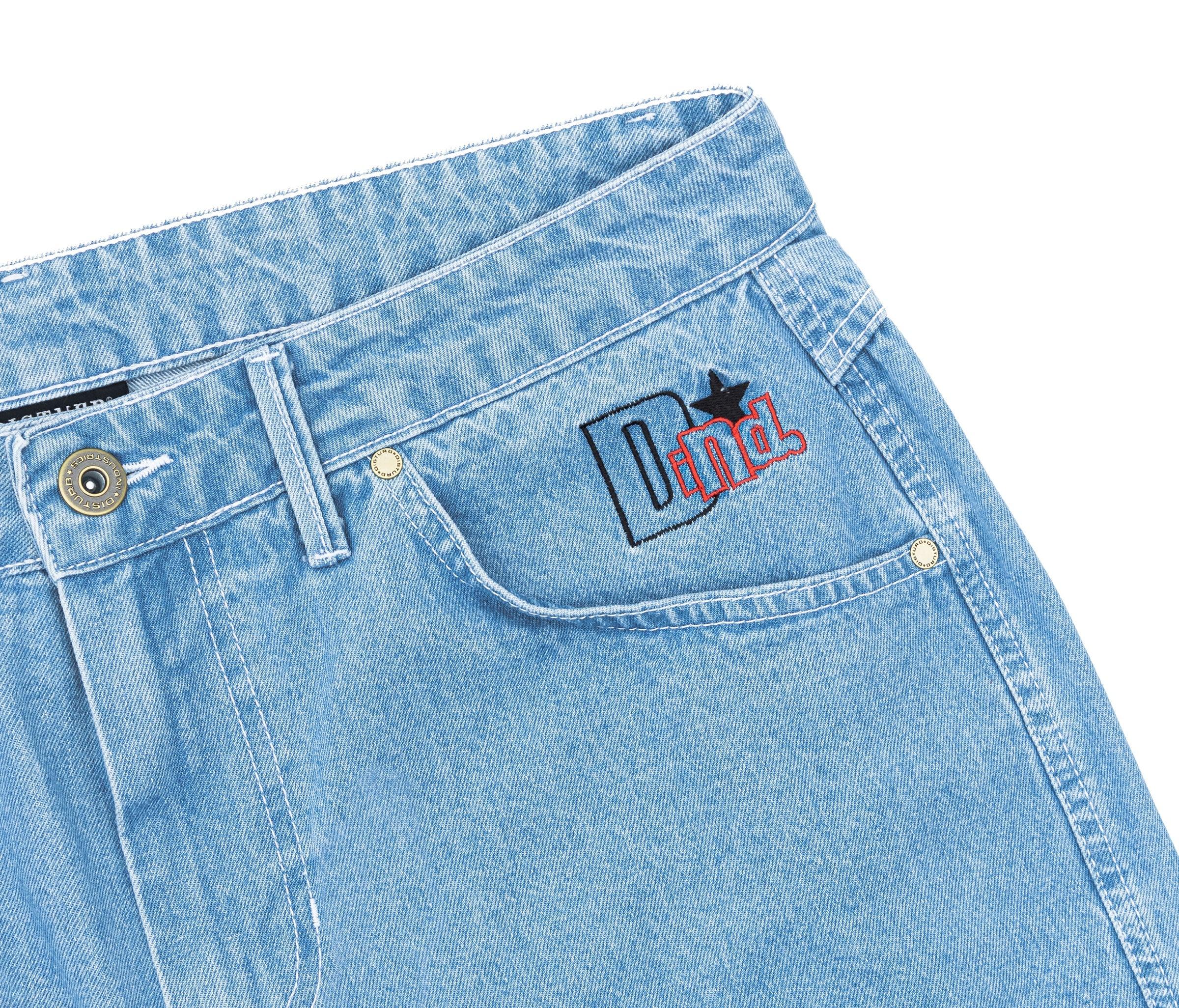 Bootleggaz Denim Shorts In Light Blue - Four Street