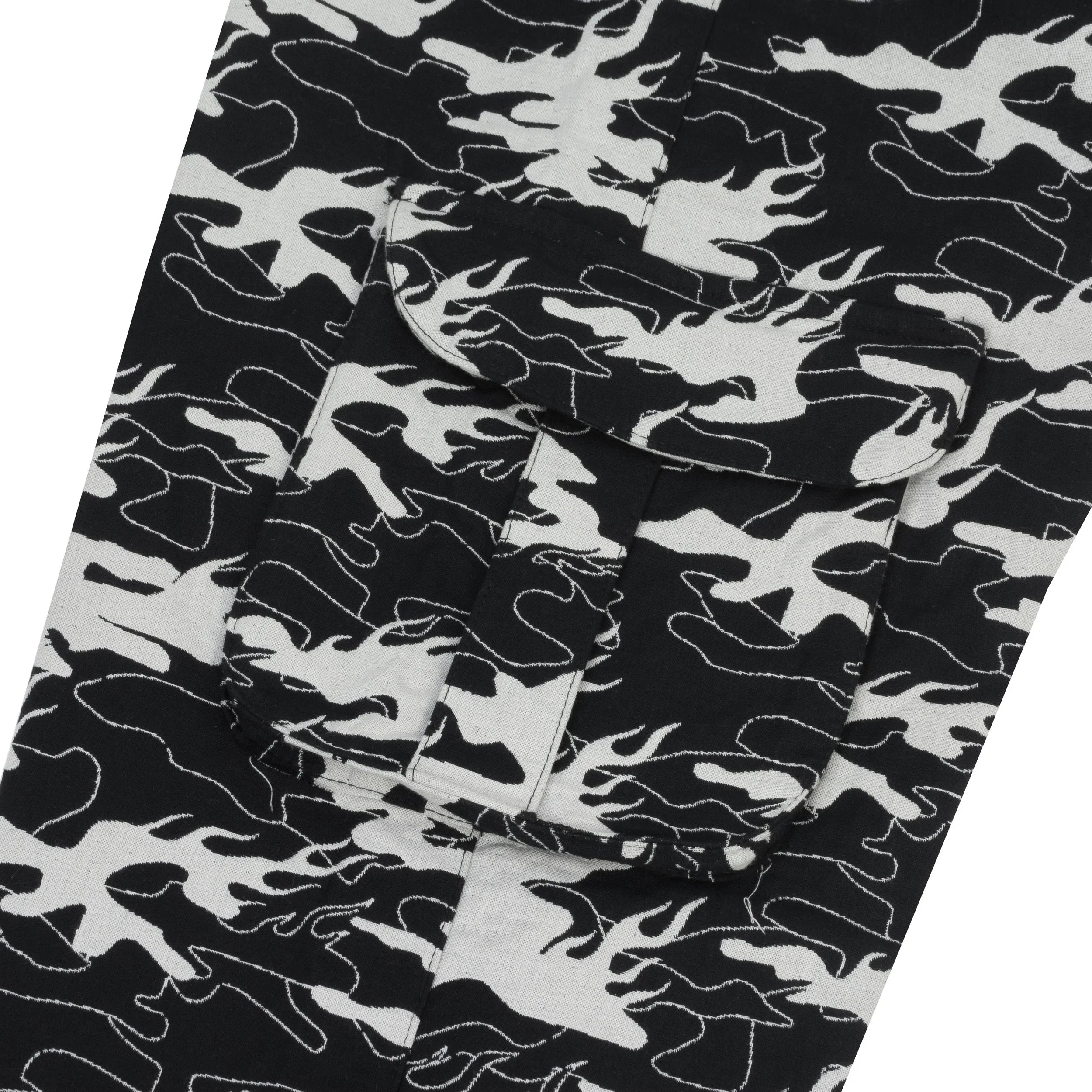 Camo Jacquard Cargo Pants - Four Street