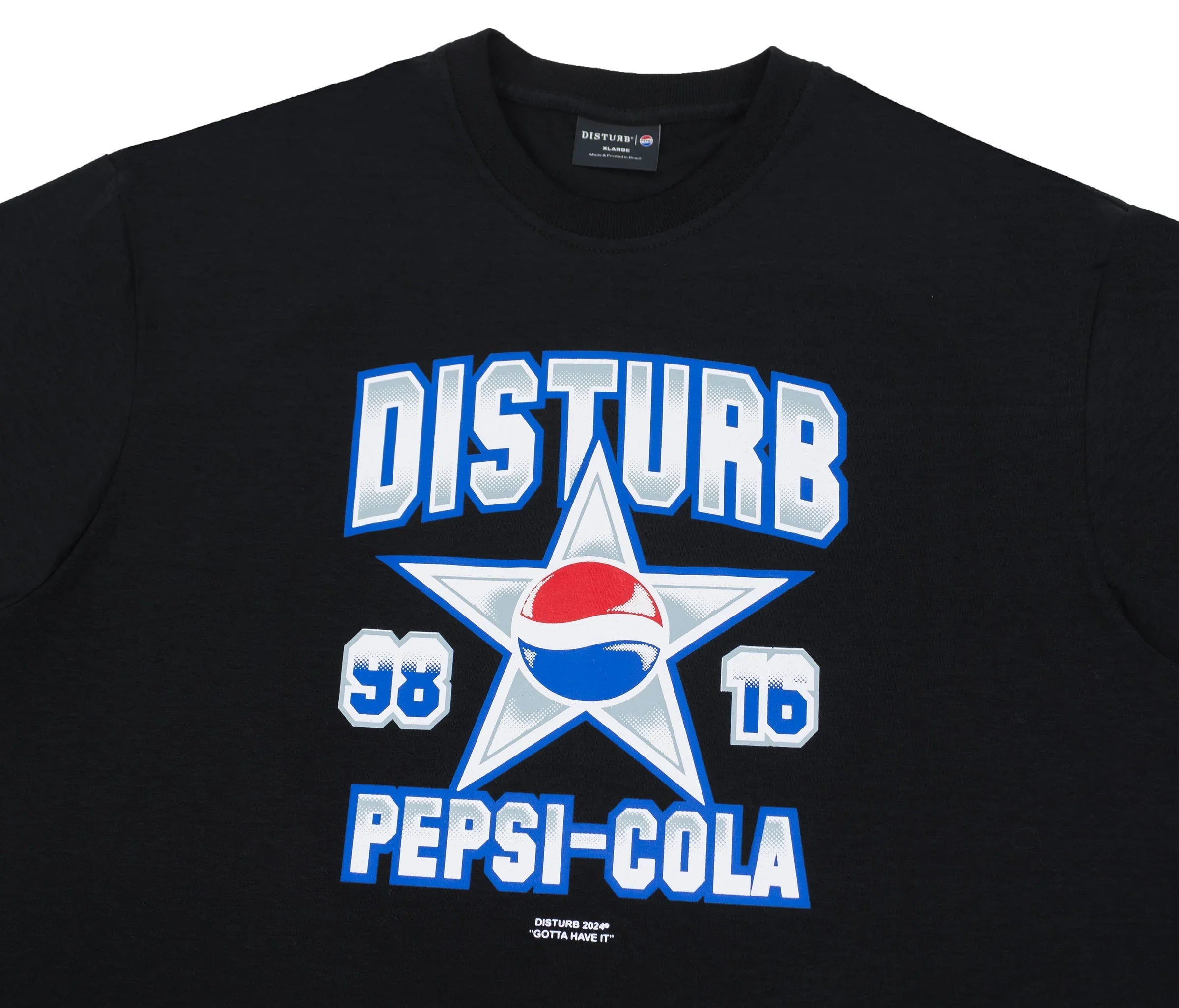 Cola Star Tee in Black - Four Street