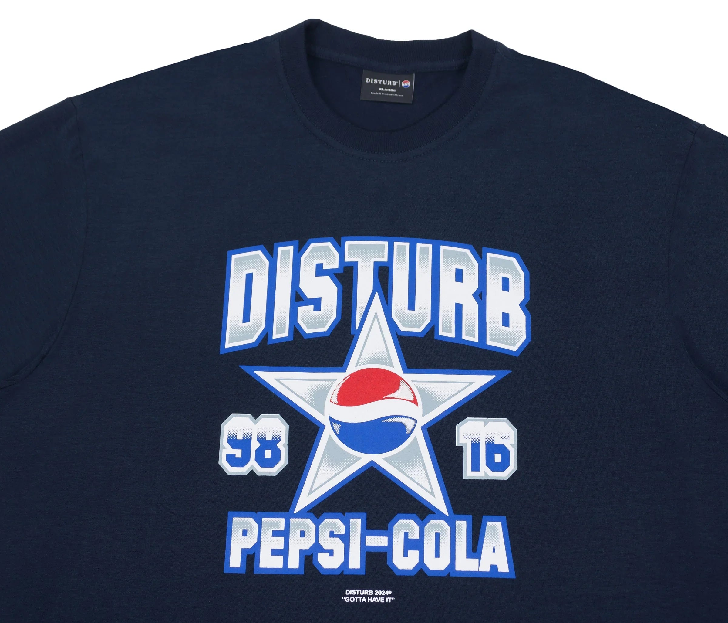 Cola Star Tee in Navy - Four Street