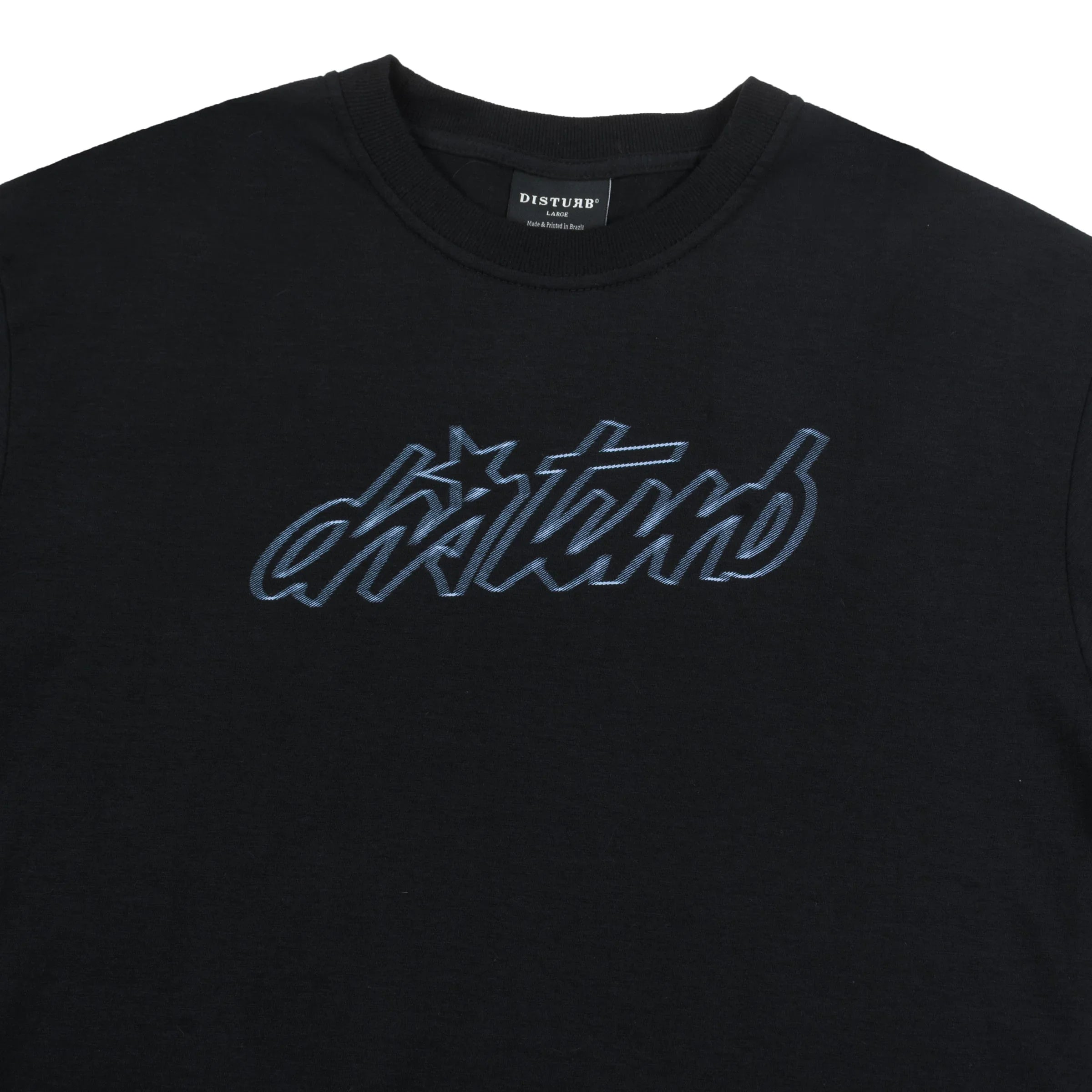 Cursive T-Shirt In Black - Four Street