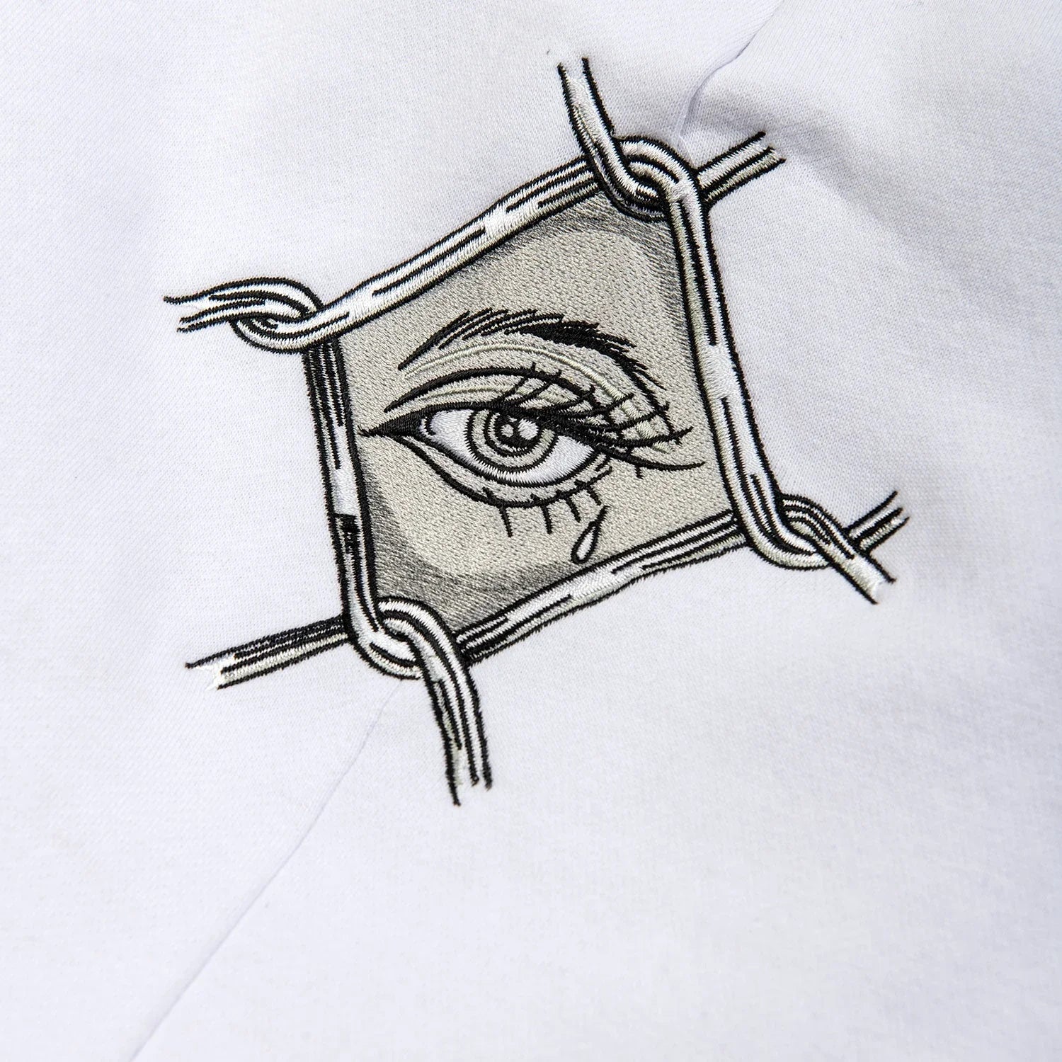 Inked Embroidered Fleece Pants - Four Street