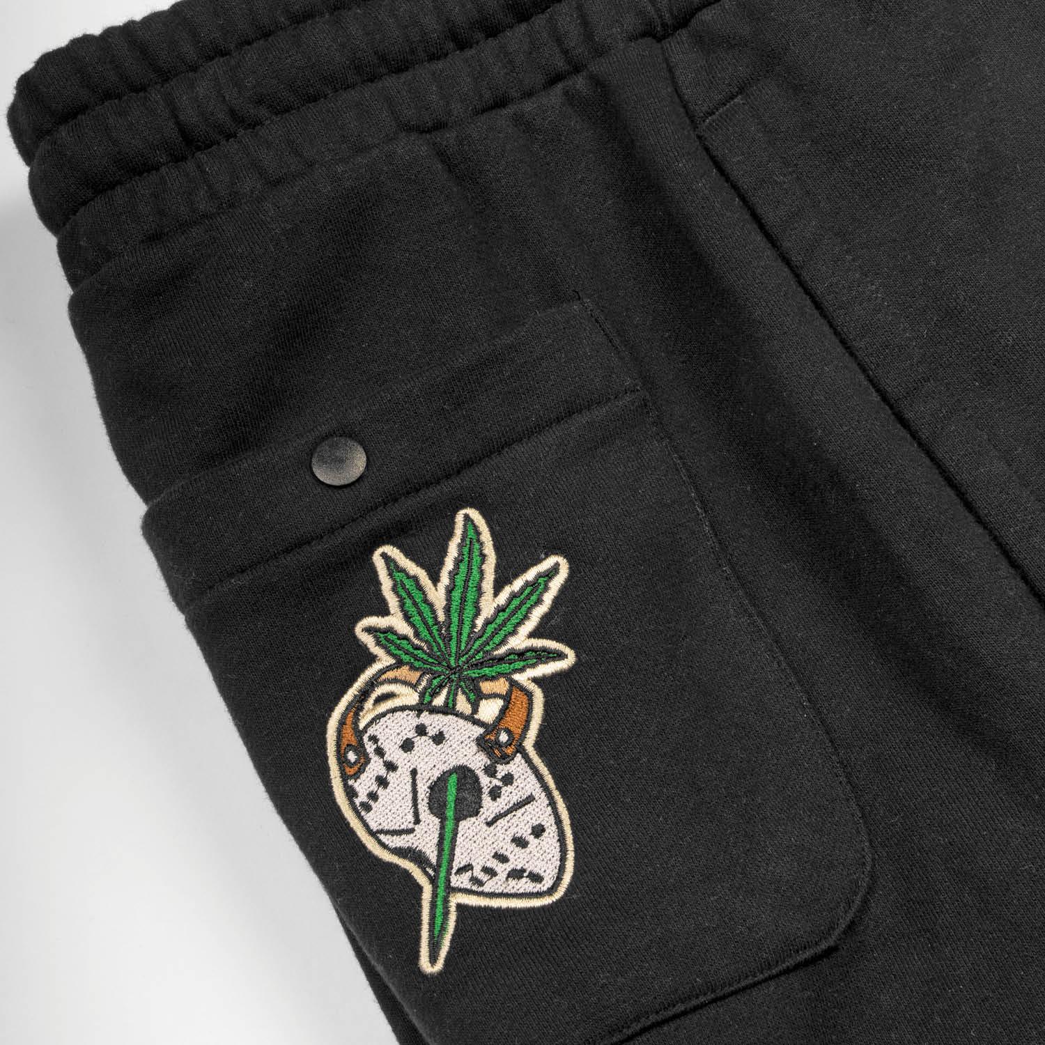 Chaos Embroidered Fleece Pant - Four Street
