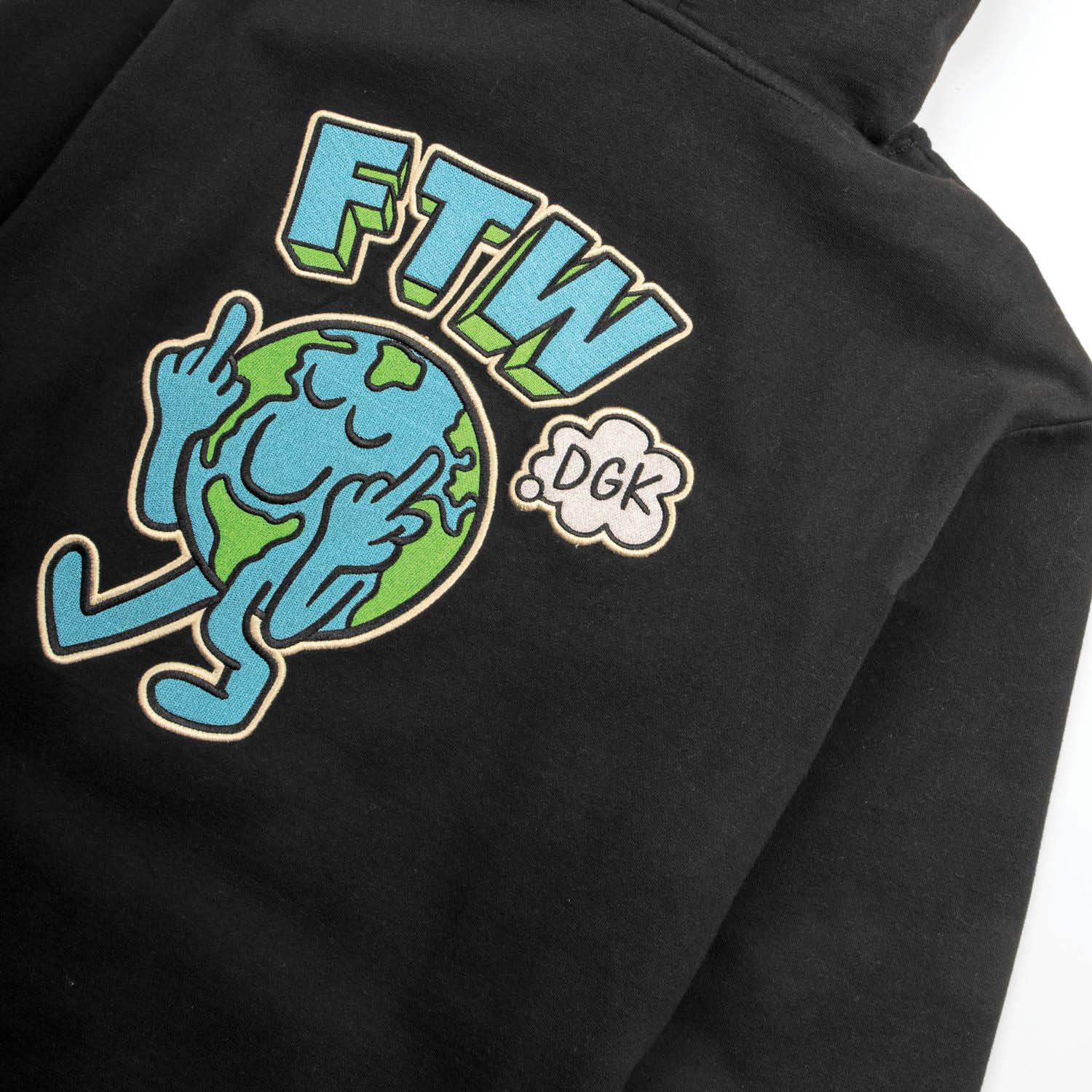 Chaos Embroidered Hooded Fleece - Four Street