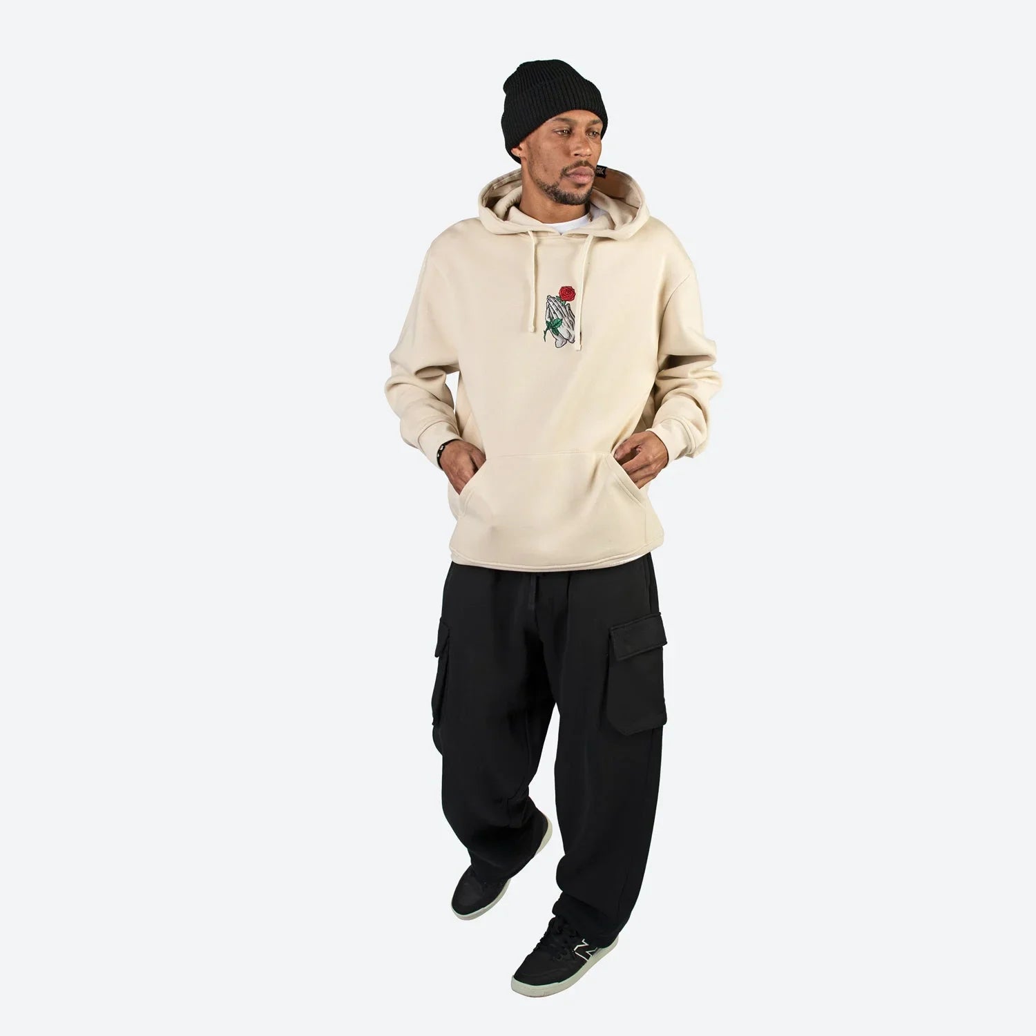 Mercy Embroidered Hooded Fleece - Four Street