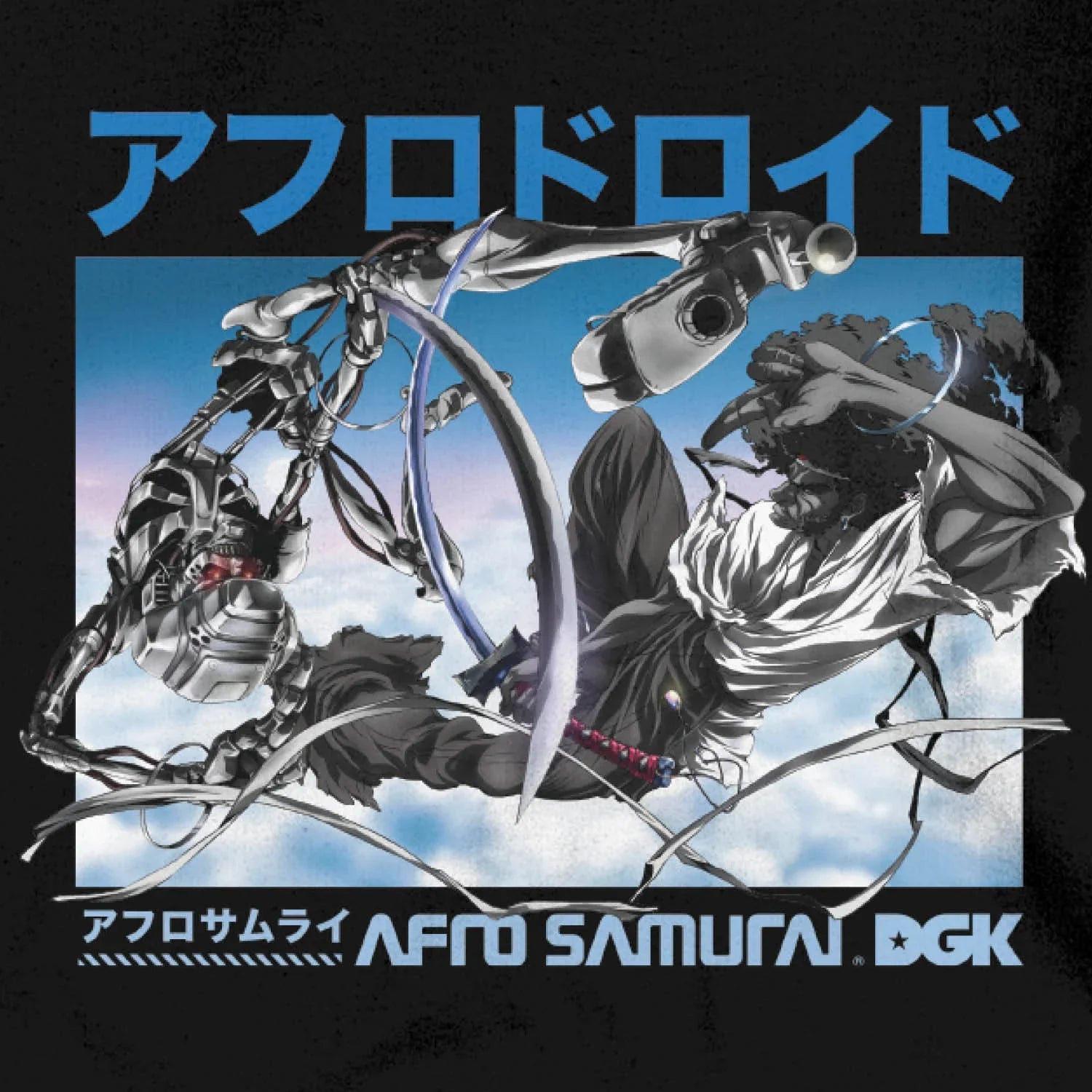 Afro vs. Afro Droid Long Sleeve T-Shirt - Four Street