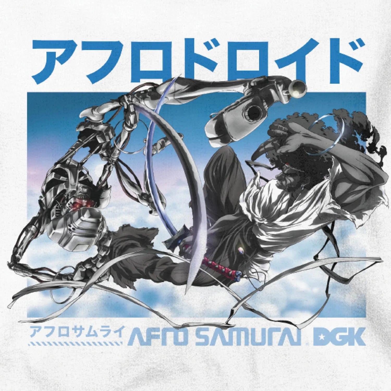 Afro vs. Afro Droid Long Sleeve T-Shirt - Four Street