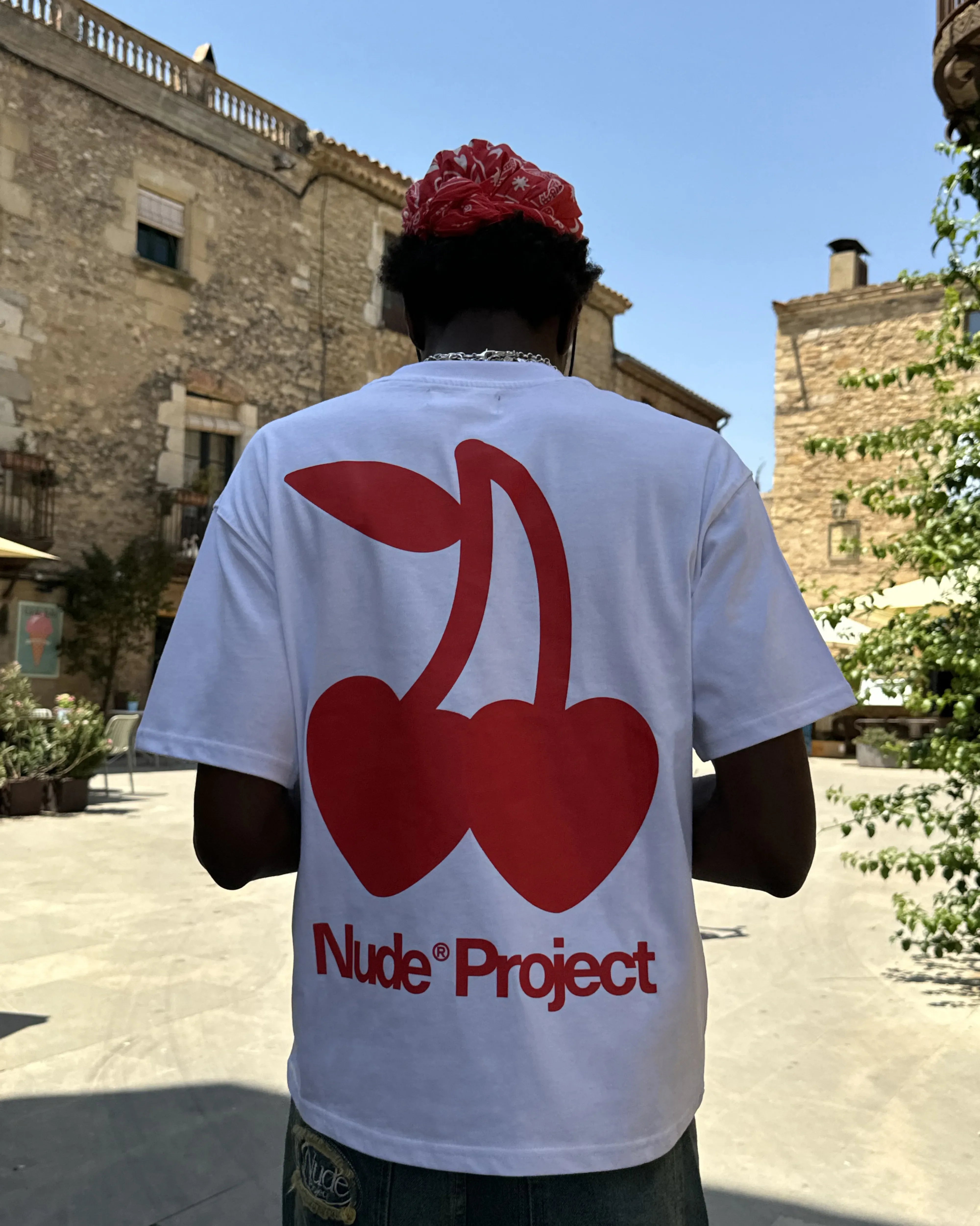Cherry Logo Tee White