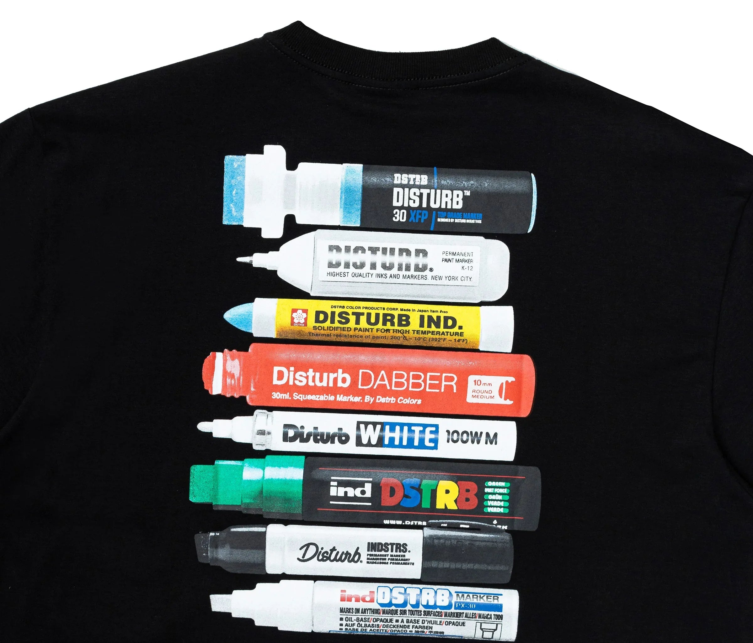 Essential Markers T-Shirt In Black - Four Street
