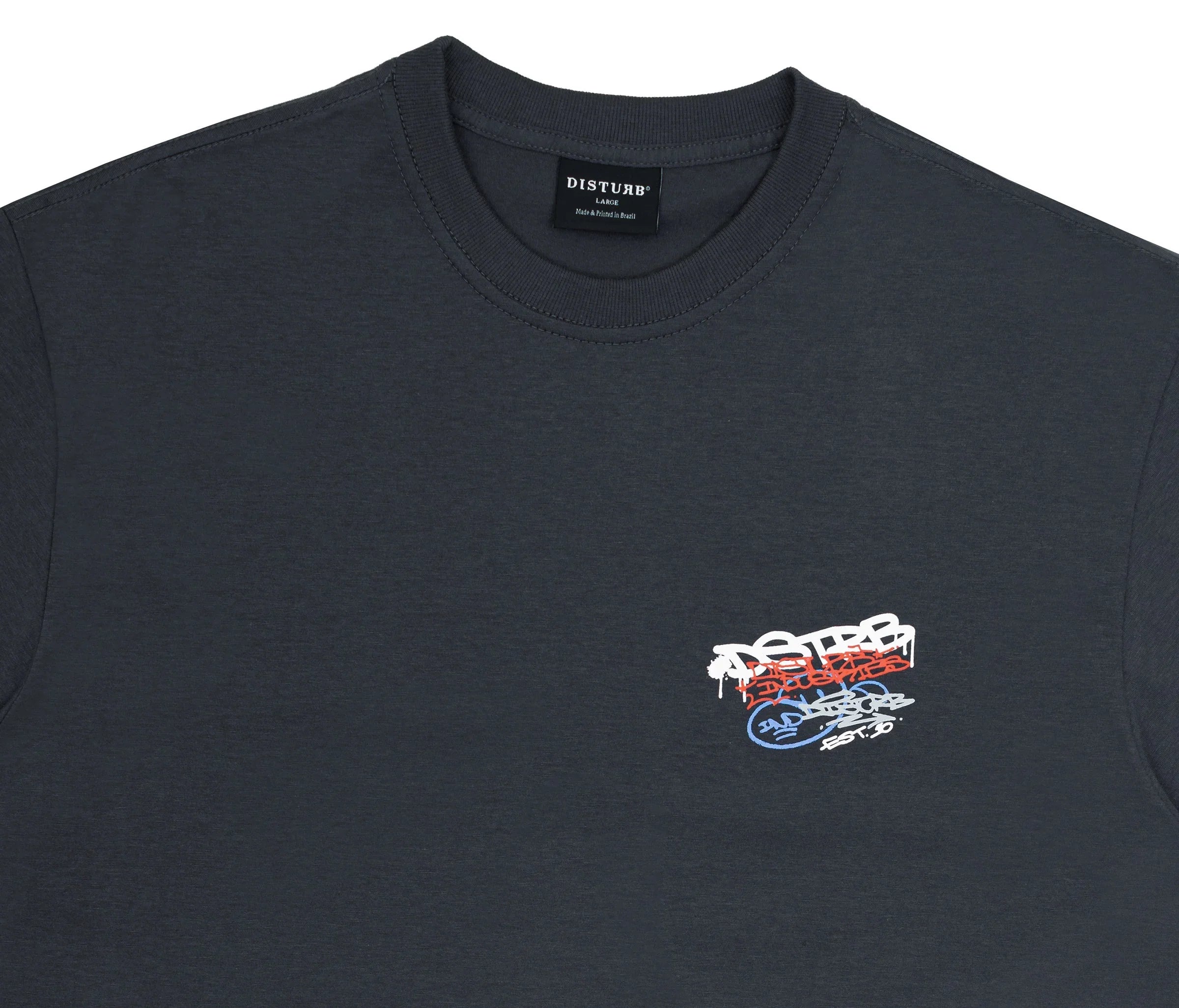 Essential Markers T-Shirt In Grey - Four Street