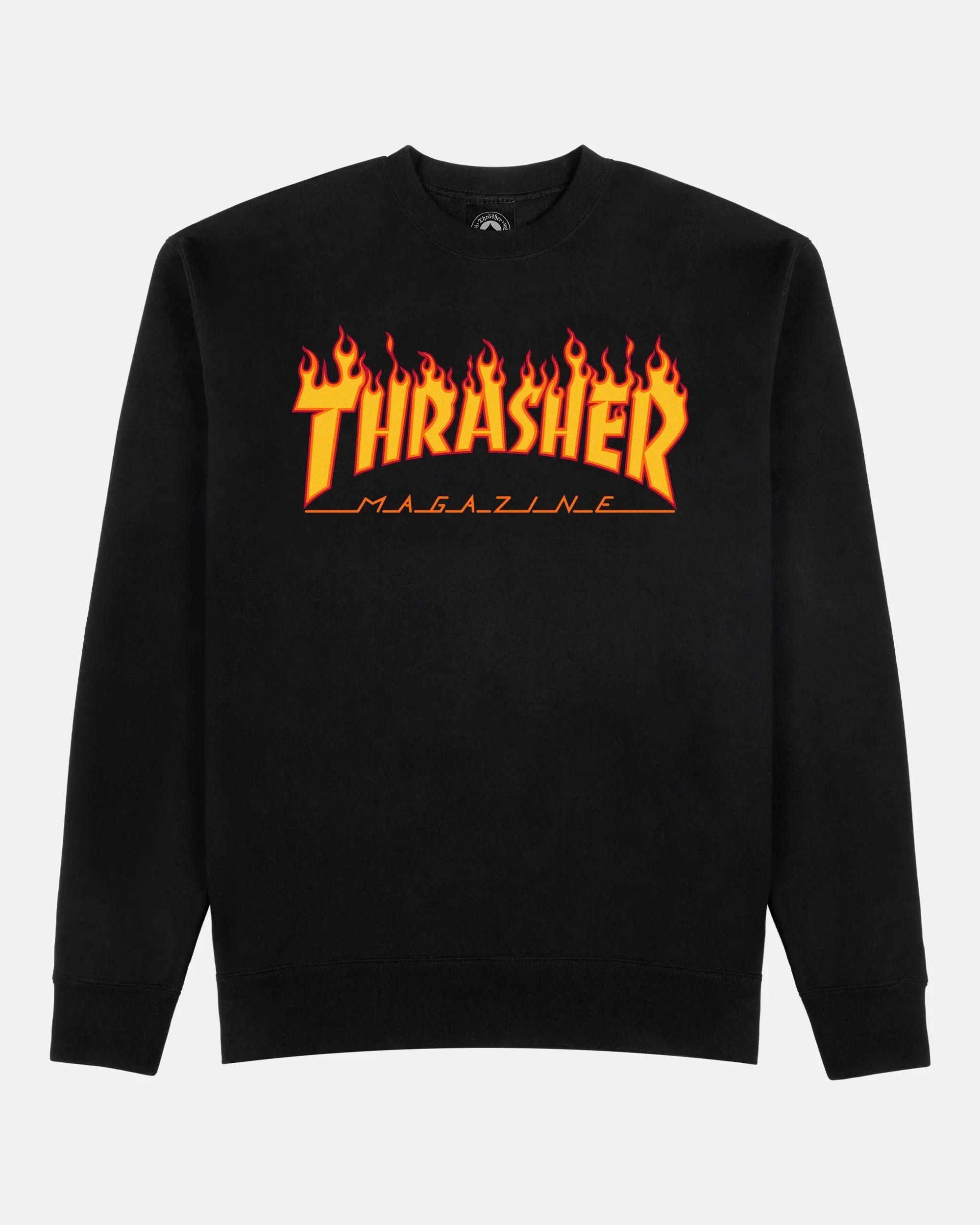 FLAME CREWNECK BLACK - Four Street