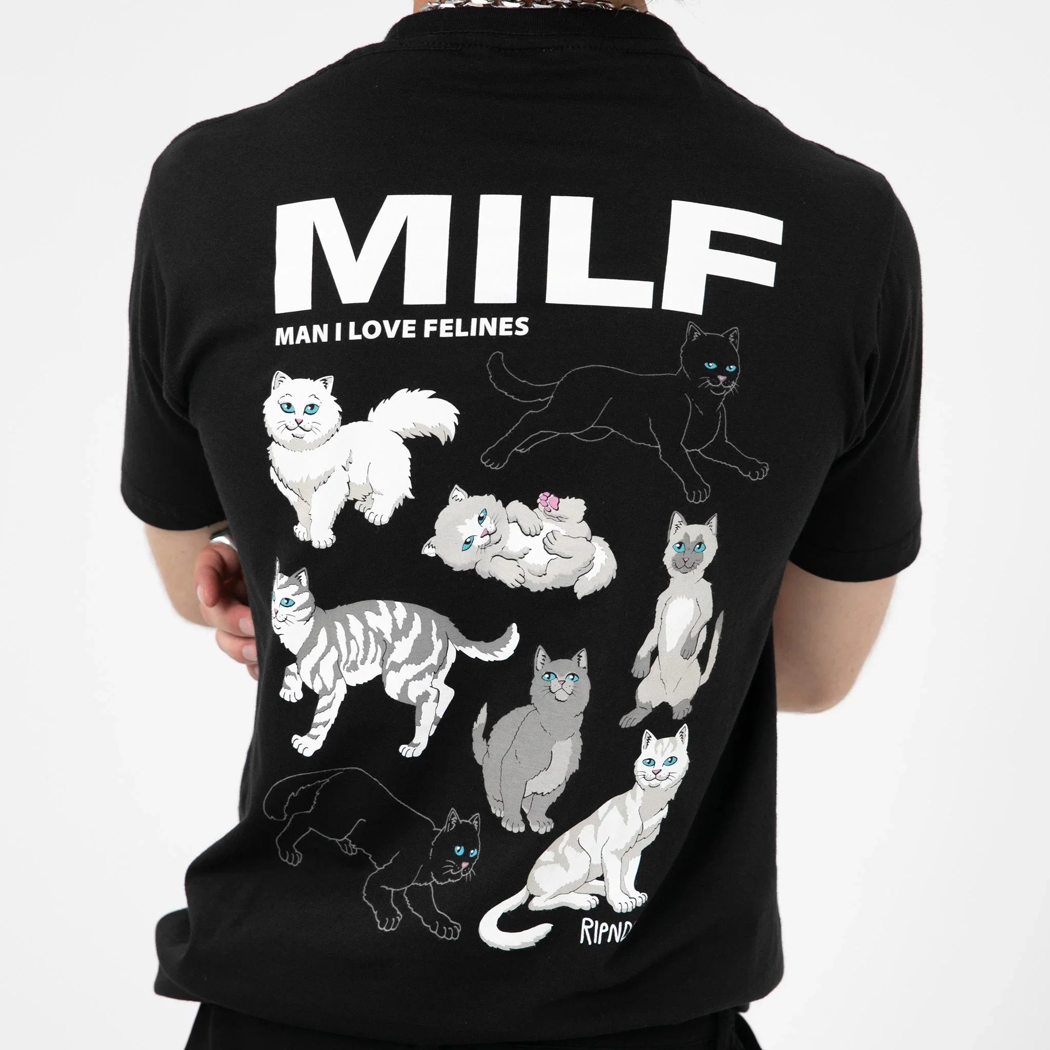 Man I Love Felines Tee (Black) - Preto - Camiseta - Four Street