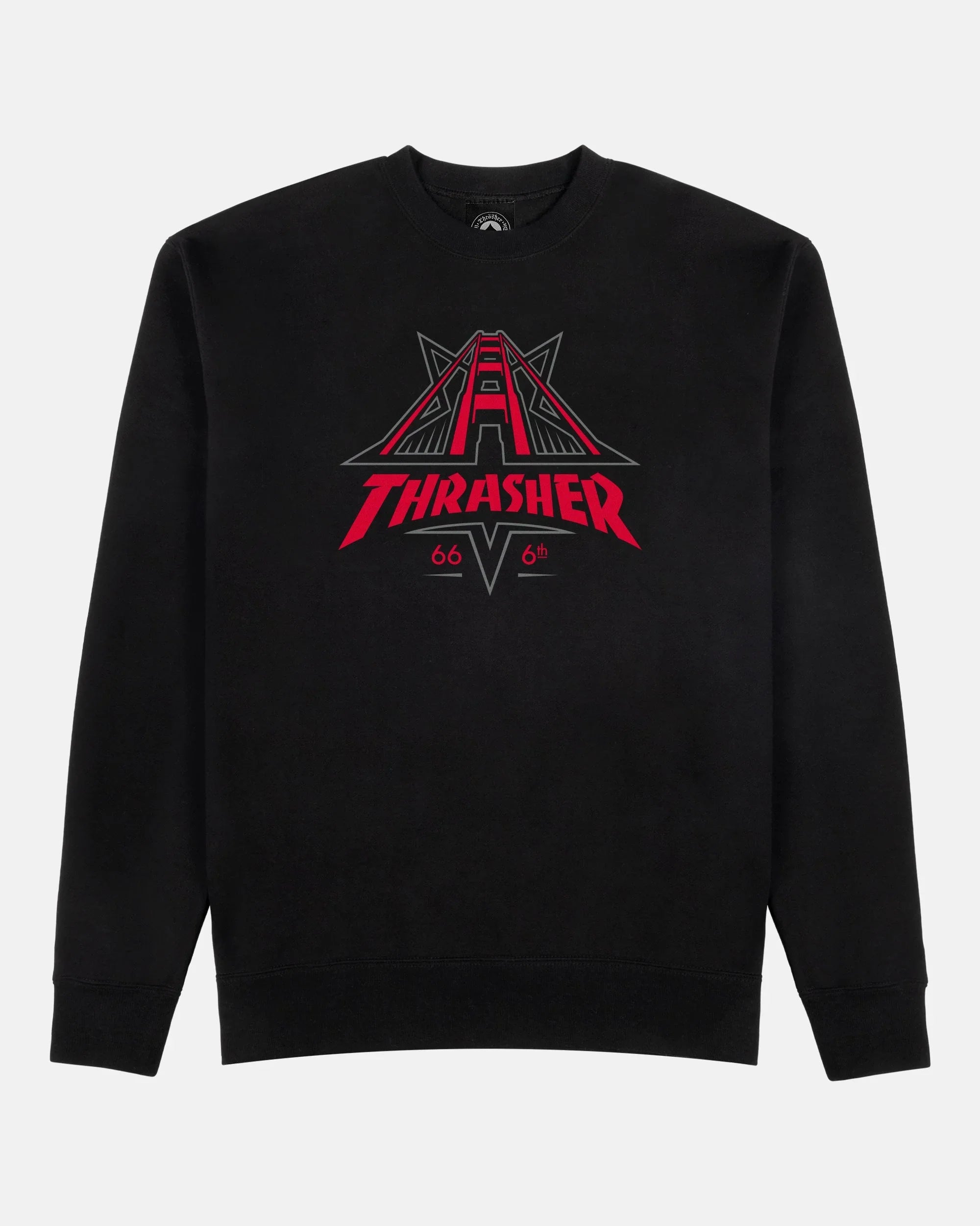 GOLDEN GATE - CREWNECK - BLACK - Four Street