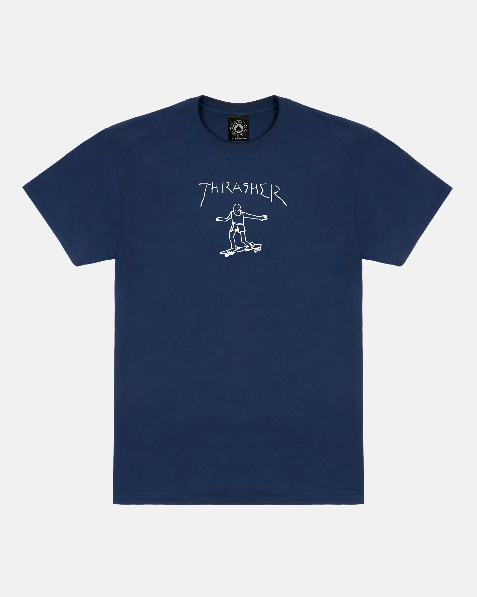 GONZ - TSHIRT - NAVY / WHITE - Four Street