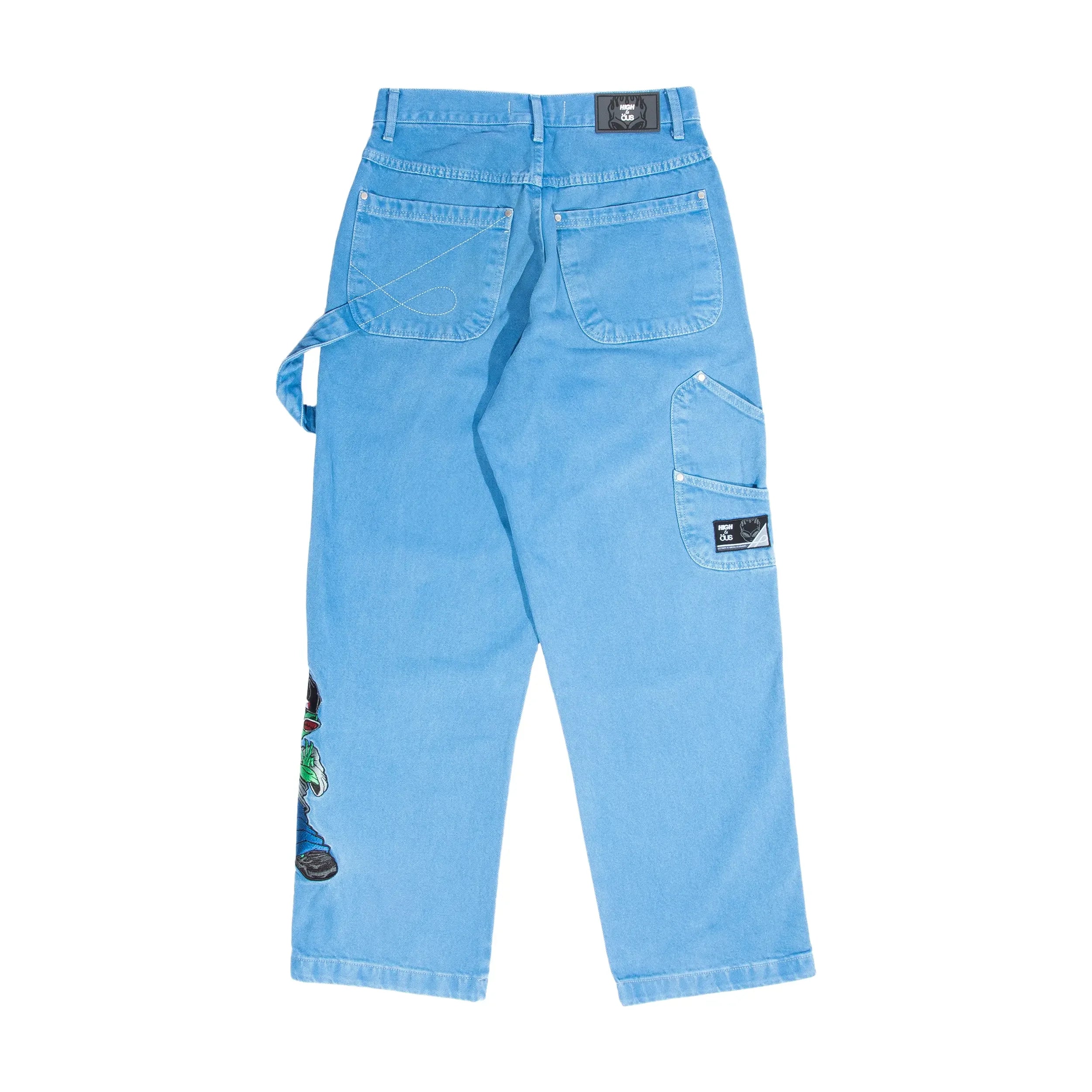 High & ÖUS Denin Baggy Stoned Blue - Four Street